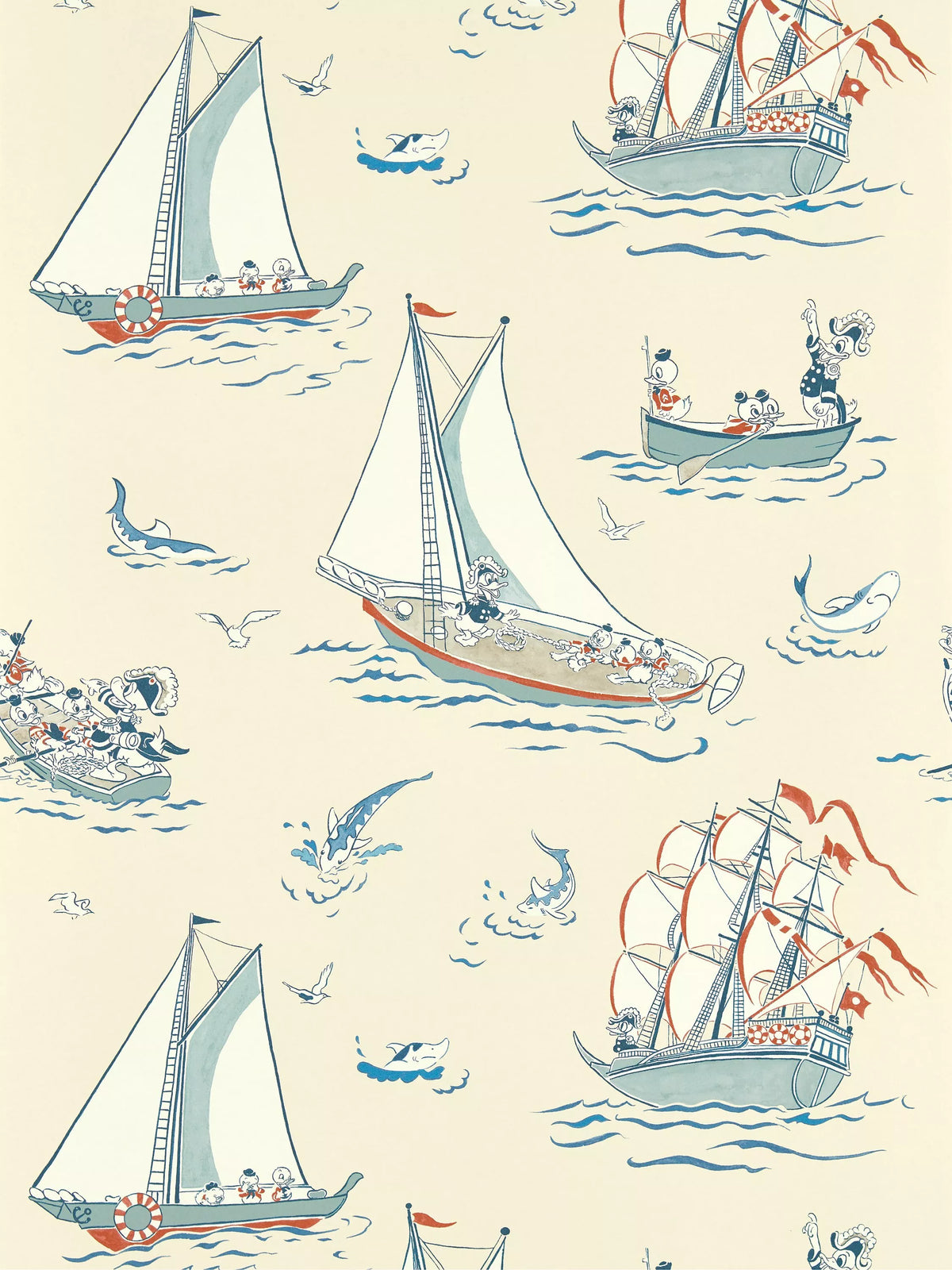 Sanderson Donald Duck wallpaper (British brand)