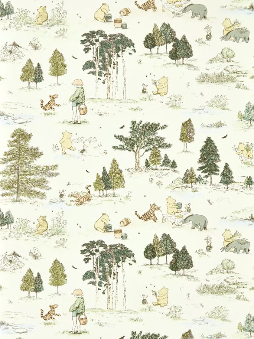 Sanderson Winnie the Pooh wallpaper (British brand)