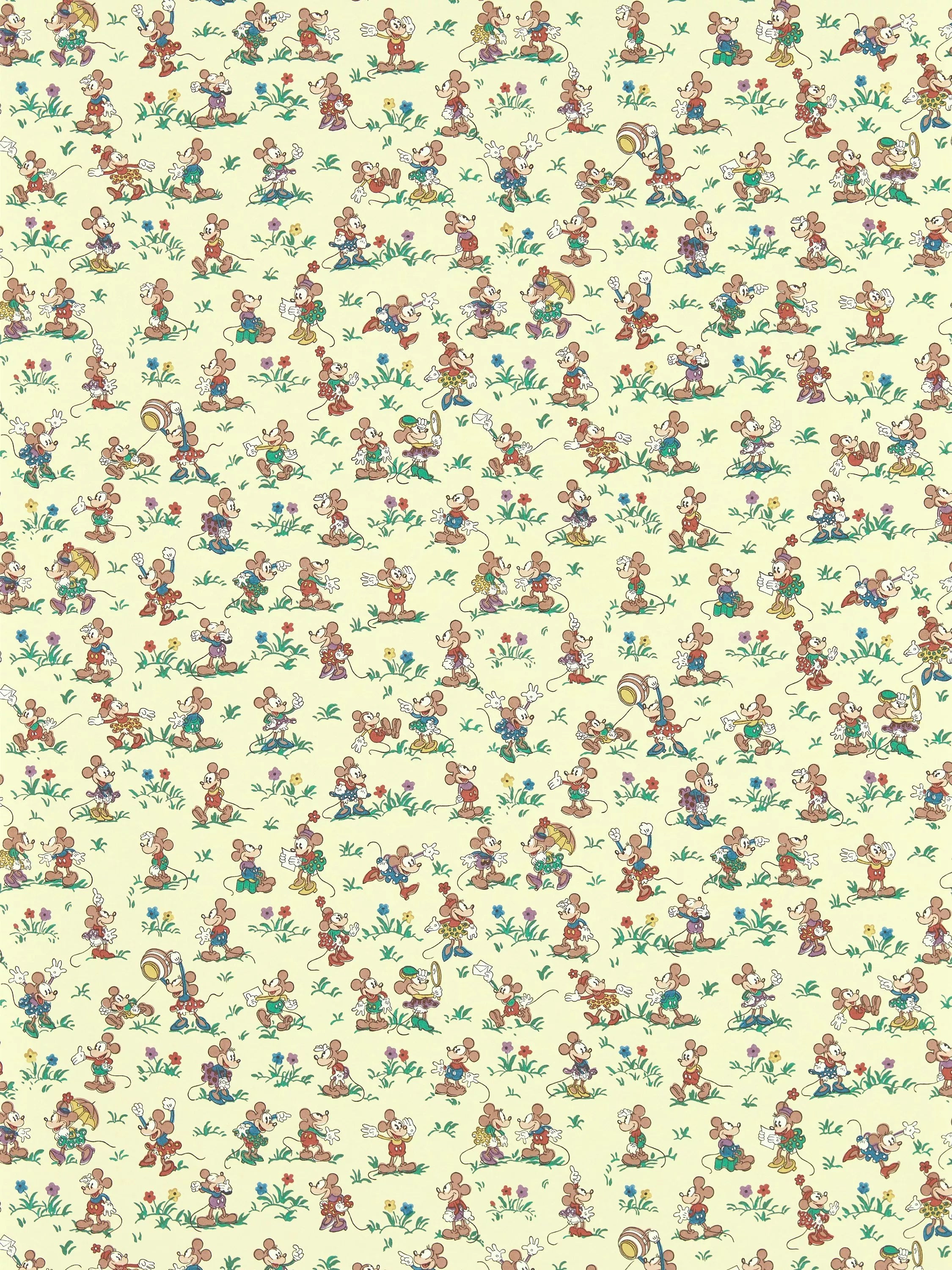 Sanderson Mickey and Minnie wallpaper (British brand)