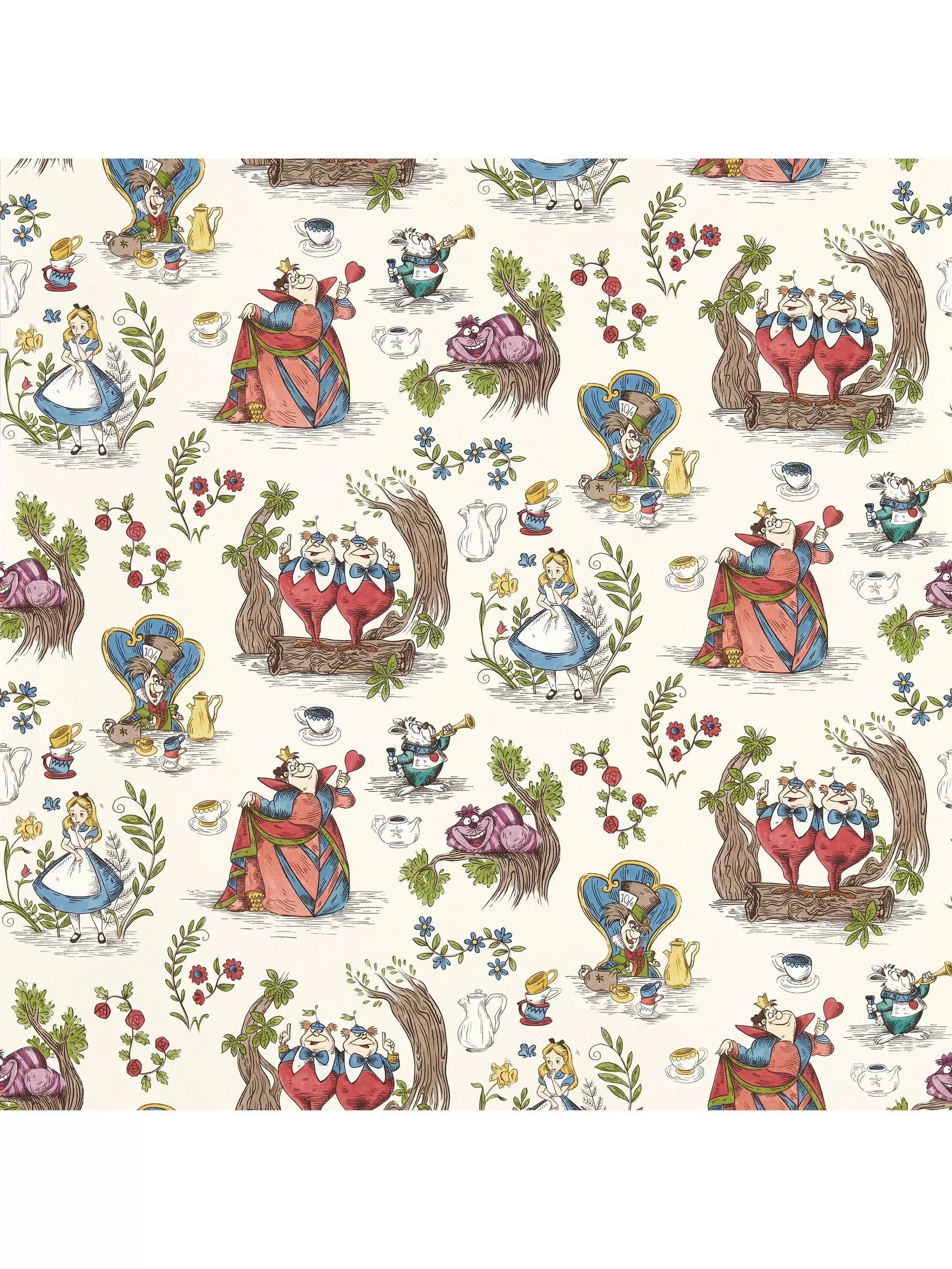 Sanderson Alice in Wonderland Wallpaper (British brand)