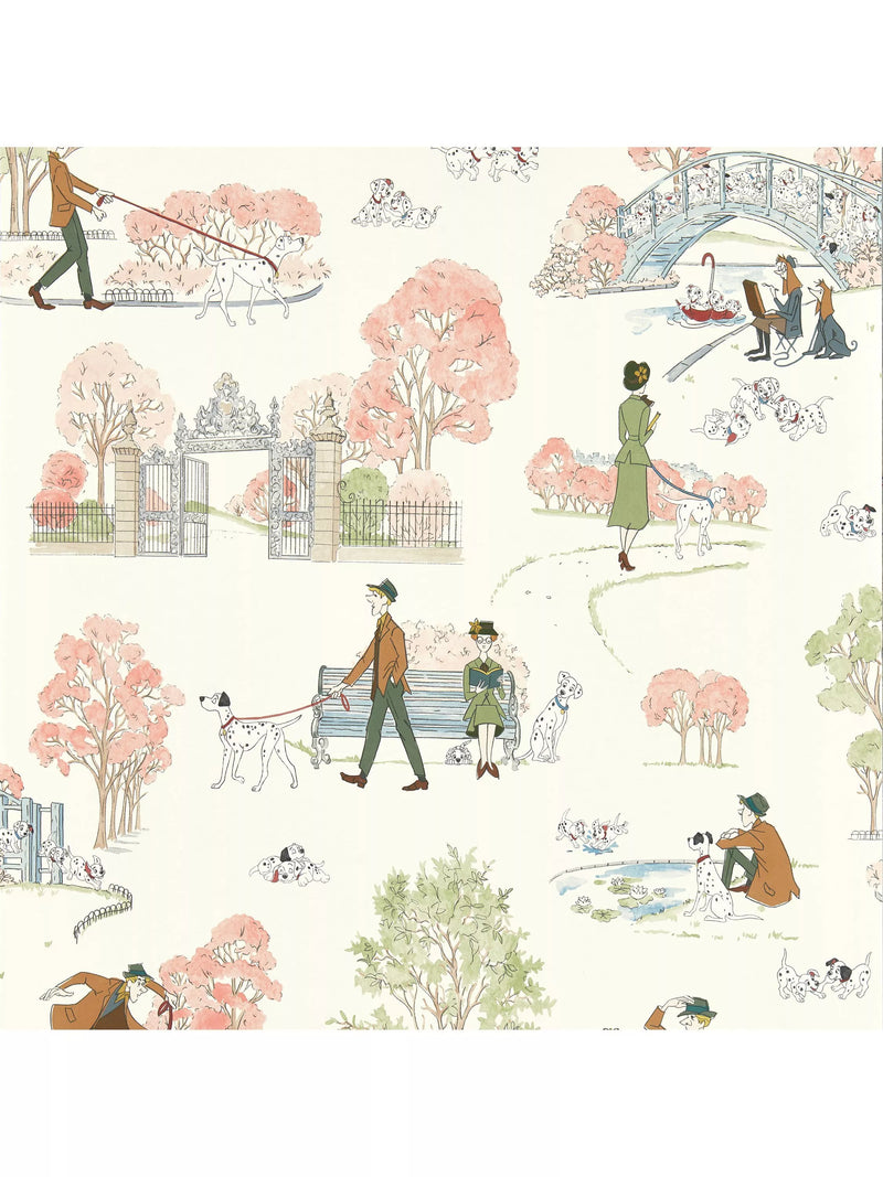 Sanderson 101 Dalmatians wallpaper (British brand)