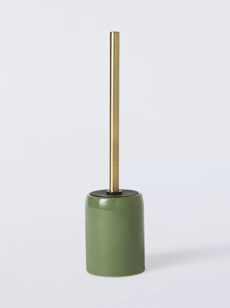 John Lewis Ceramic Toilet Brush and Holder 39cm, UK version