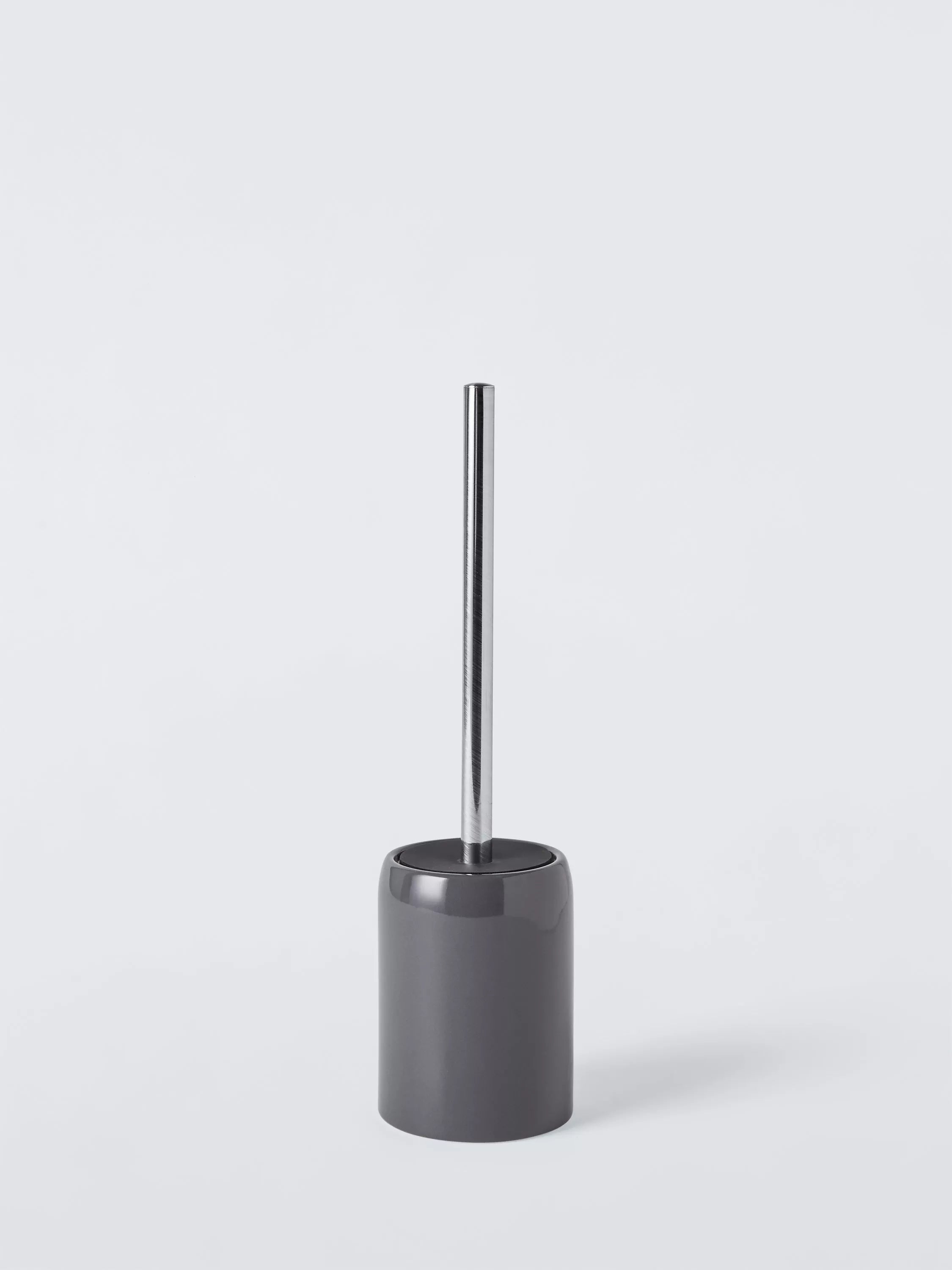 John Lewis Ceramic Toilet Brush and Holder - Steel