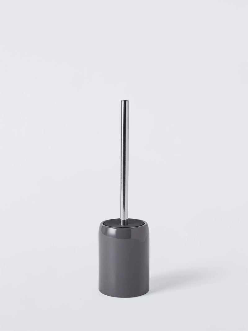 John Lewis Ceramic Toilet Brush and Holder - Steel