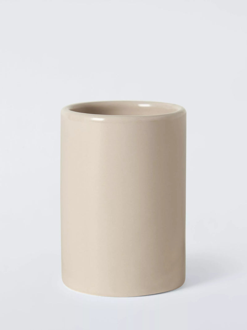 John Lewis ceramic bathroom tumbler 220ml, imported from the UK