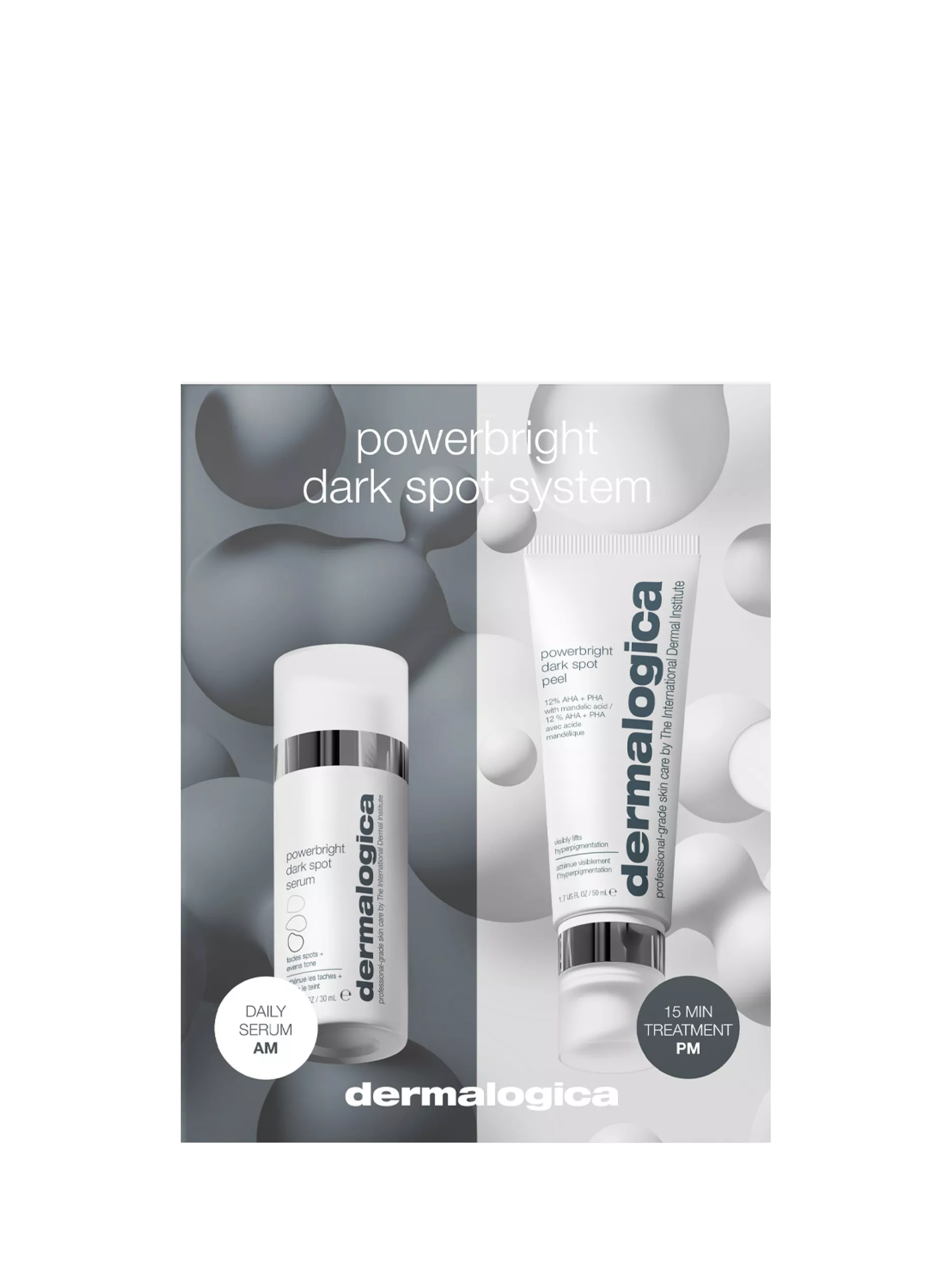 Dermalogica dark spot treatment system with serum and peel - British product