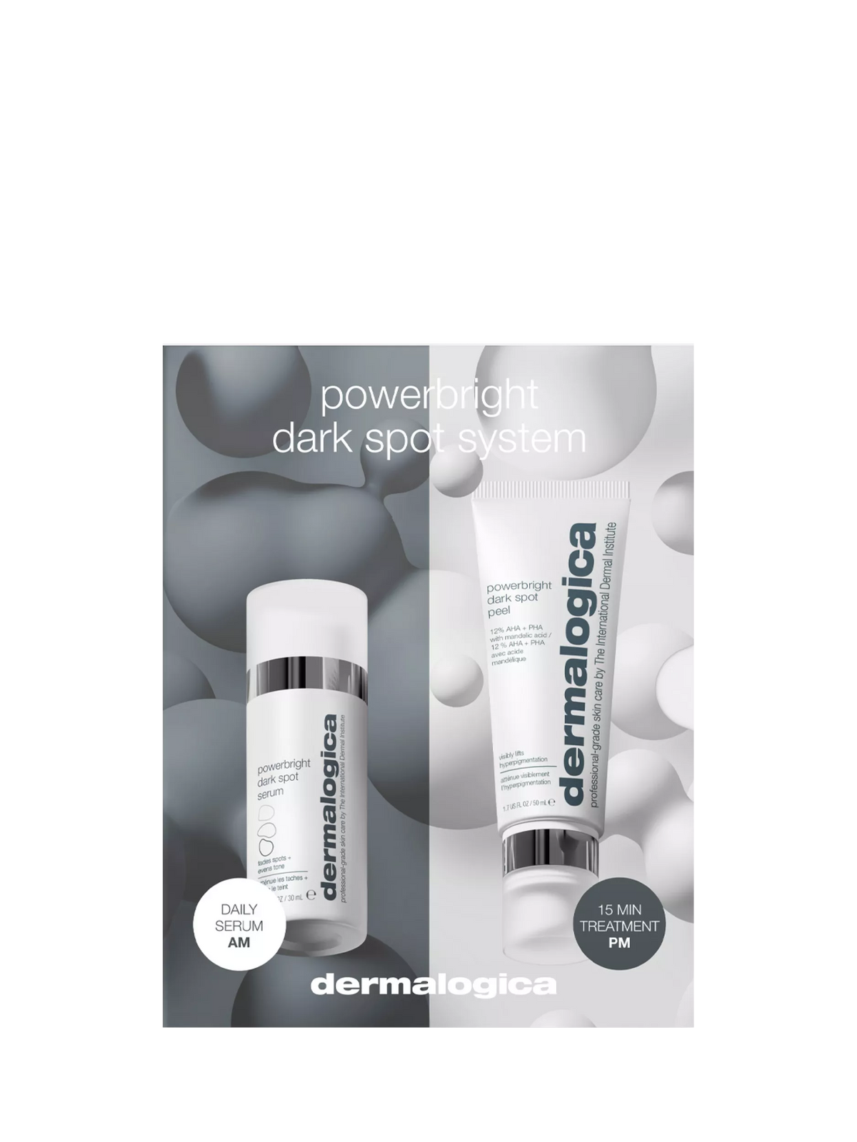 Dermalogica dark spot treatment system with serum and peel - British product