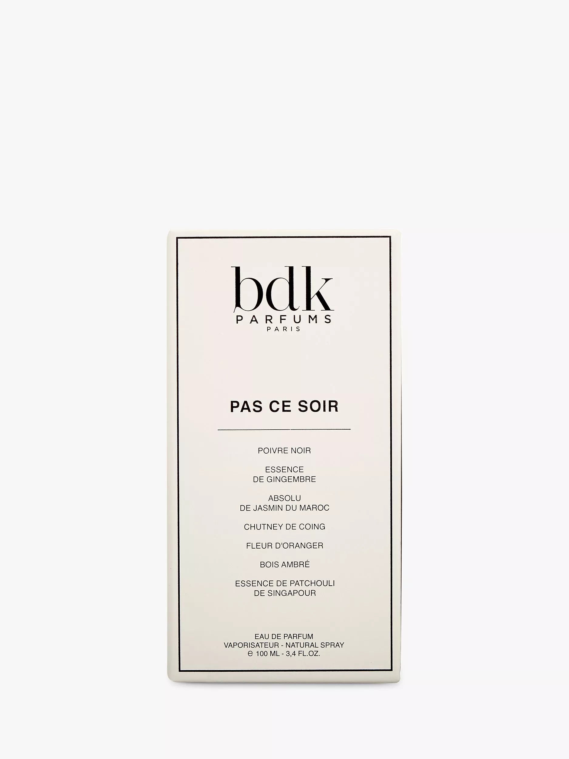 BDK Parfums Pas Ce Soir Eau de Parfum 100ml, imported from the UK