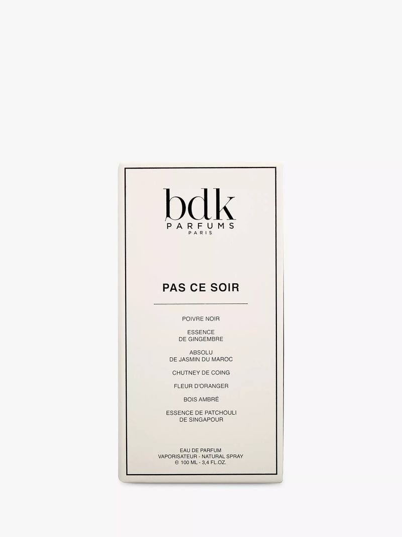 BDK Parfums Pas Ce Soir Eau de Parfum 100ml, imported from the UK