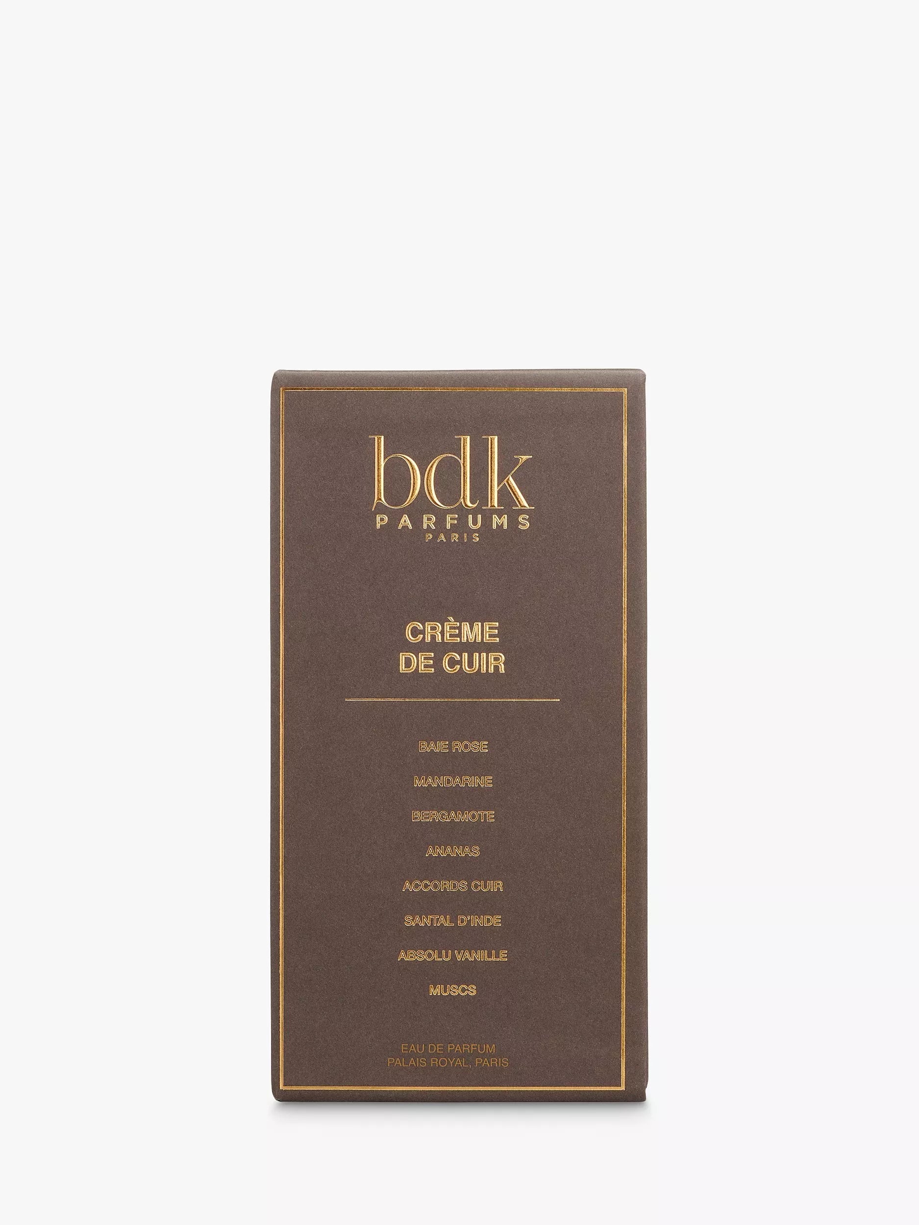 BDK Parfums Crème de Cuir Eau de Parfum 100ml, imported from the UK