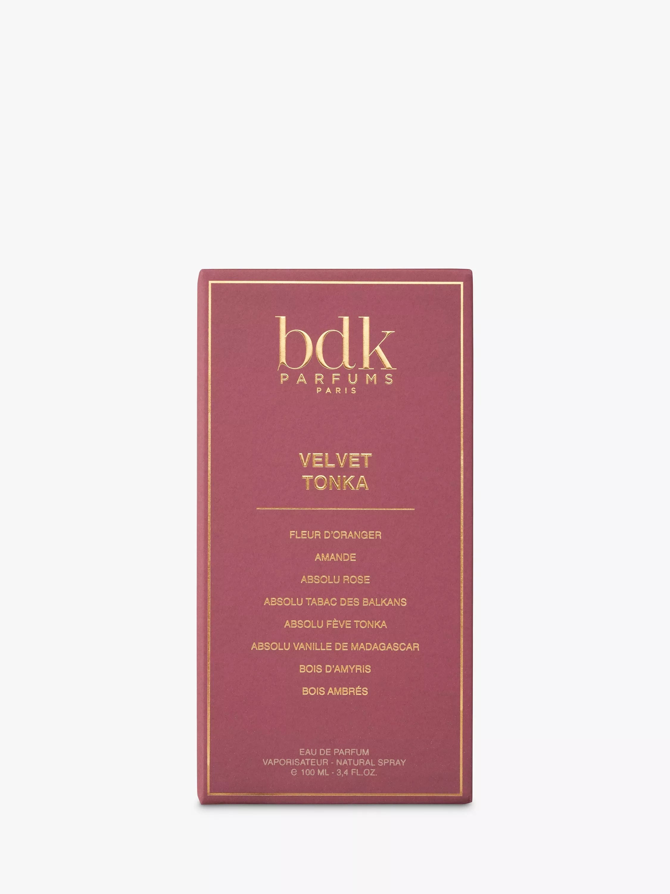 BDK Parfums Velvet Tonka Eau de Parfum 100ml - British product