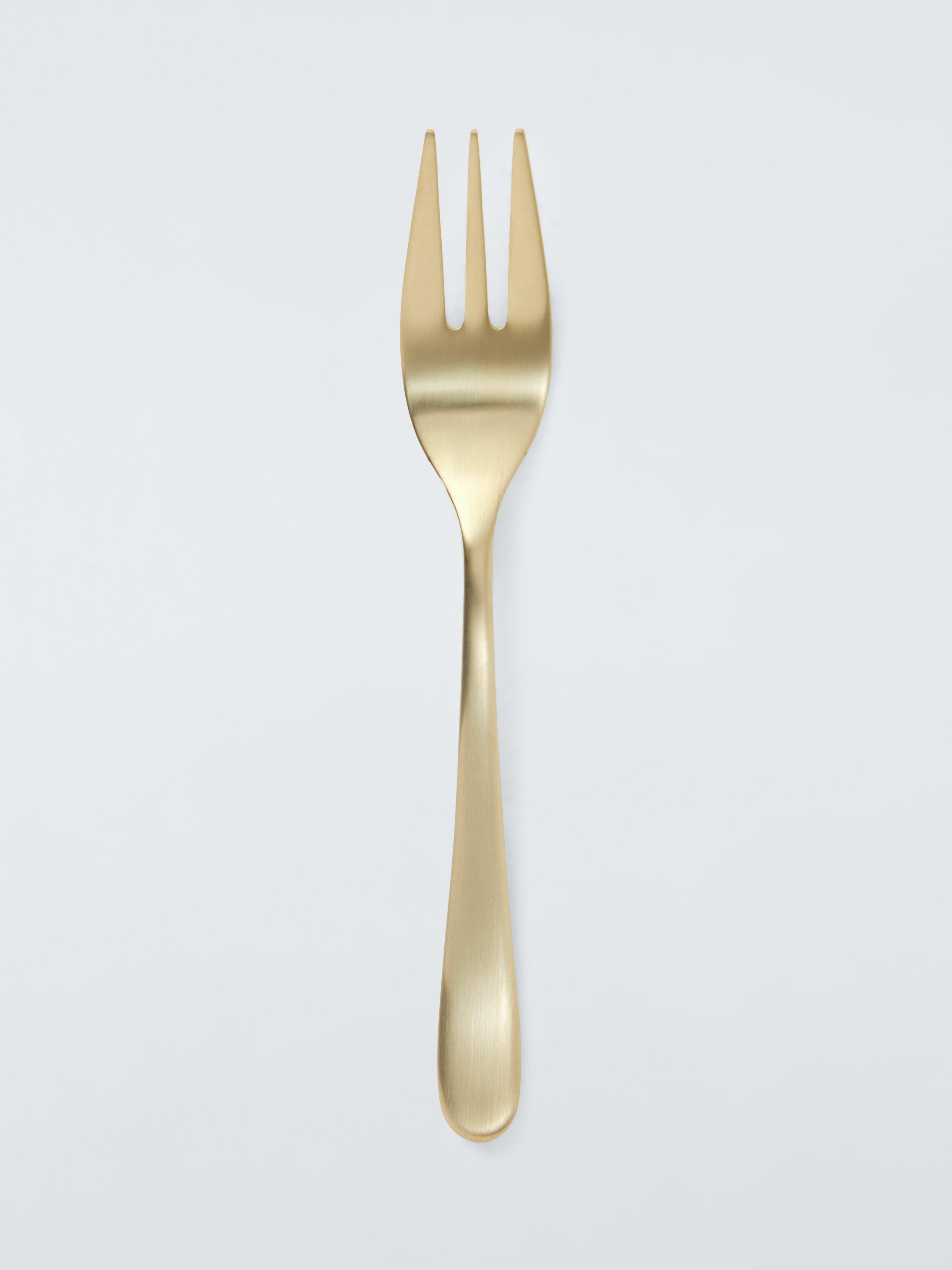 John Lewis stainless steel pastry forks set of 6 champagne finish, UK version