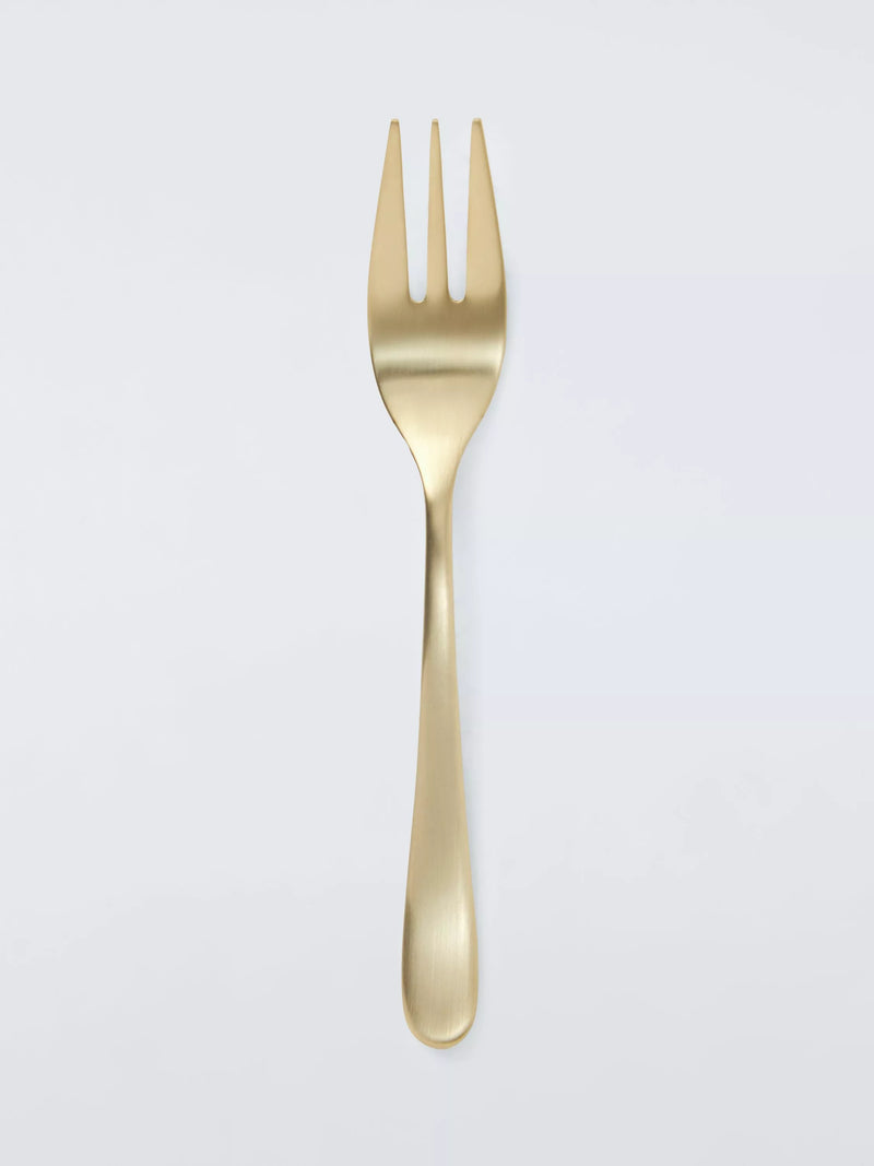 John Lewis stainless steel pastry forks set of 6 champagne finish, UK version