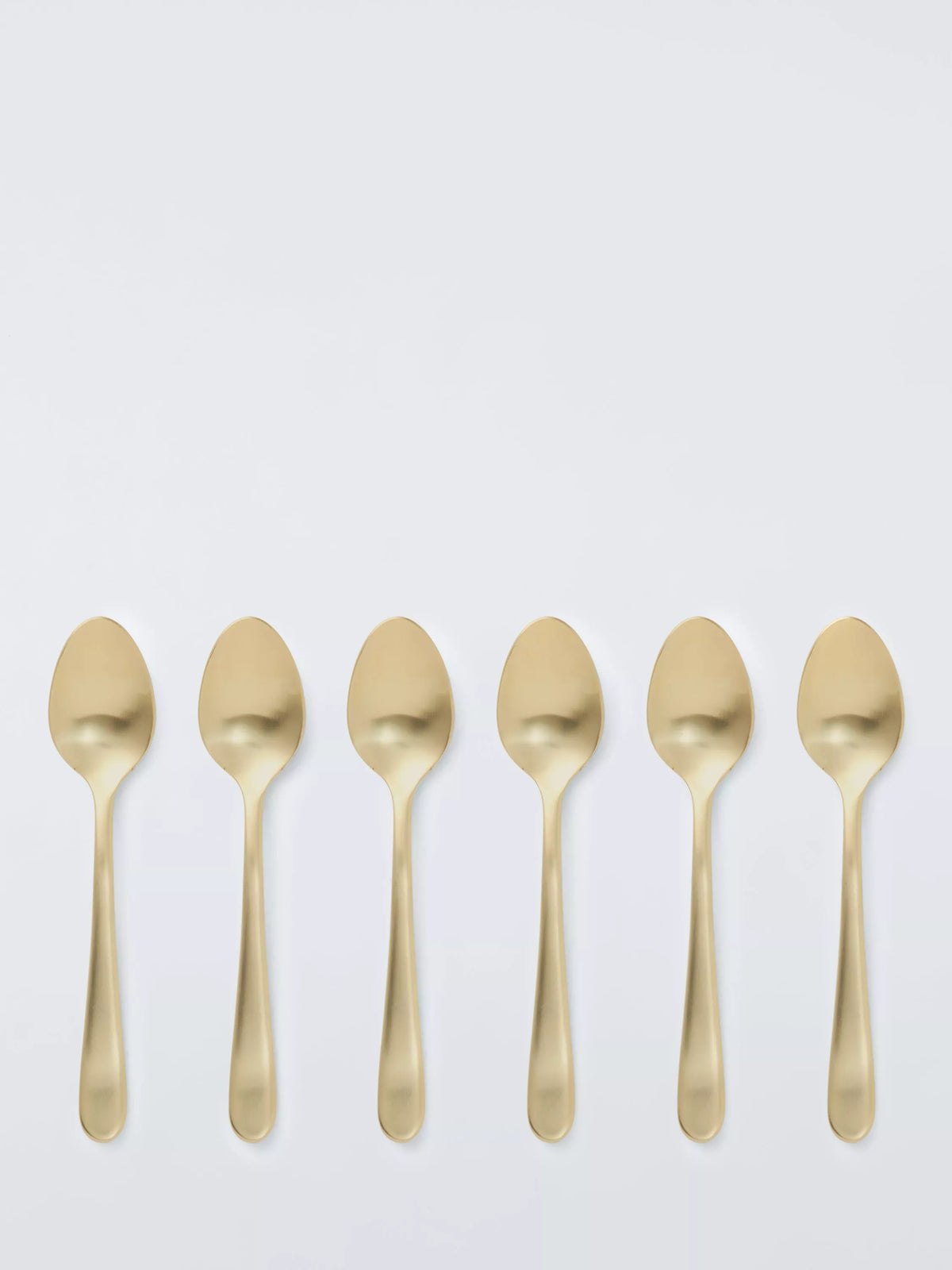 John Lewis stainless steel teaspoons set of 6 champagne finish, imported from the UK