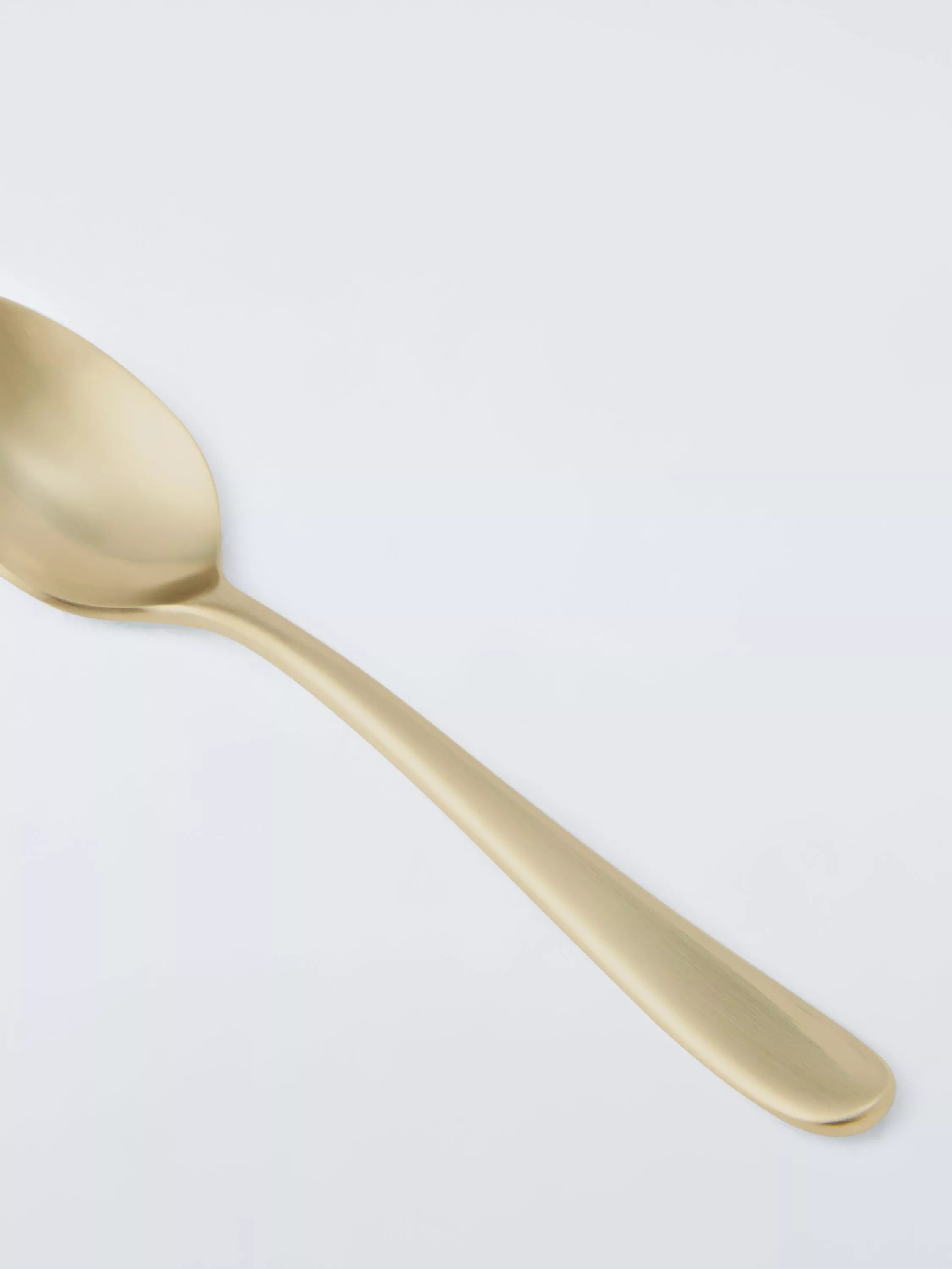 John Lewis stainless steel teaspoons set of 6 champagne finish, imported from the UK