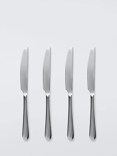 John Lewis John Lewis Luna Stainless Steel Dessert Knives, Set of 4- Buy online at McGrocer