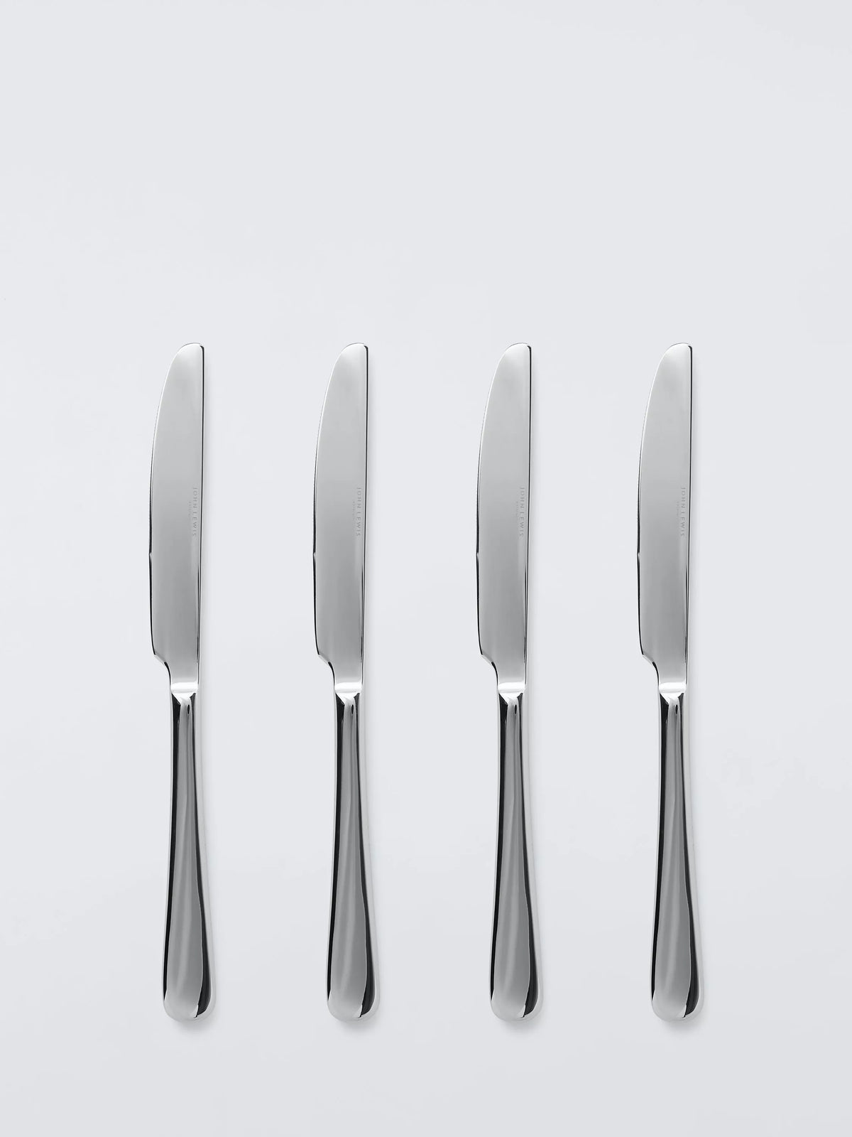 John Lewis Luna stainless steel dessert knives set of 4, UK version