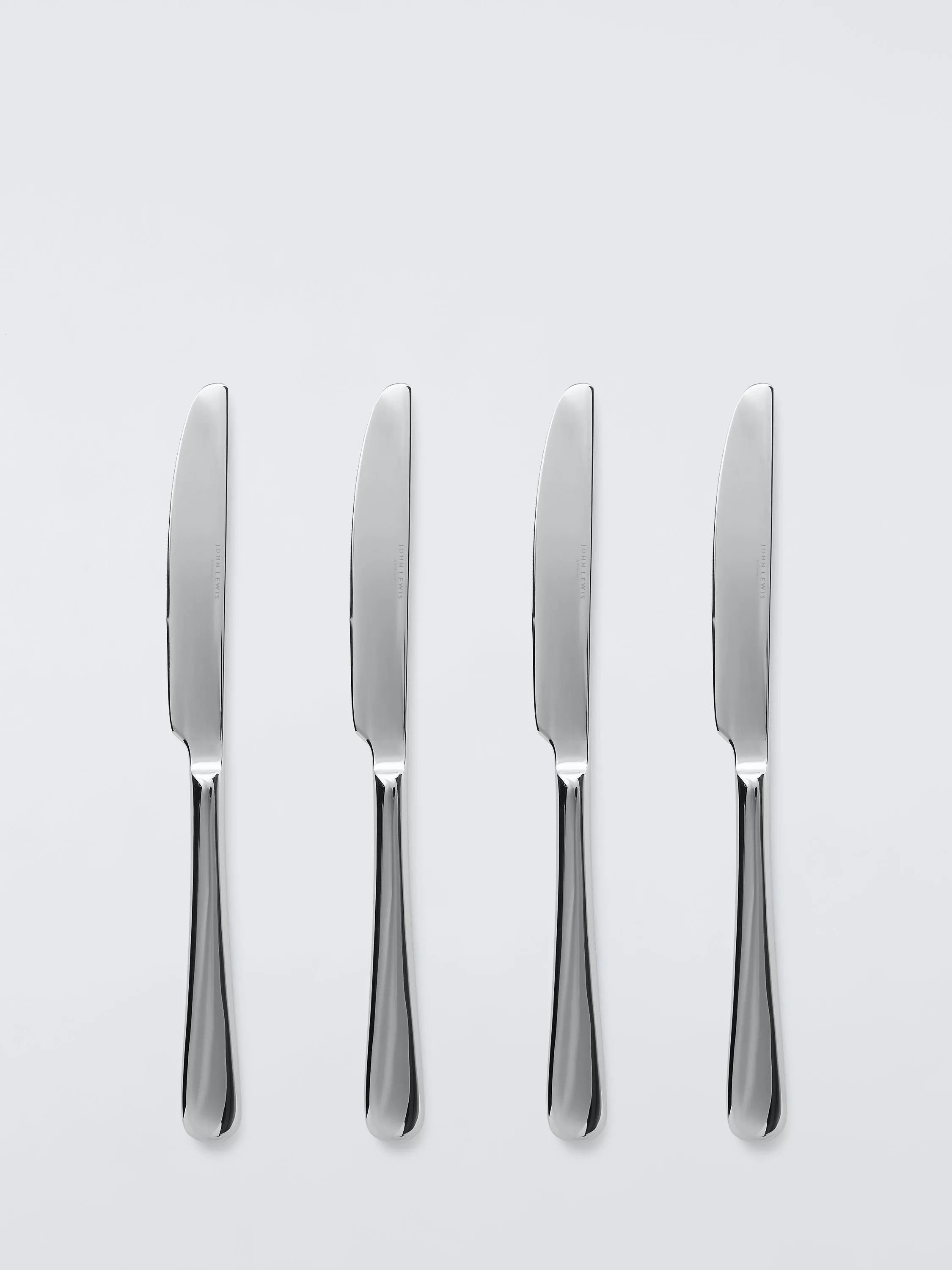 John Lewis Luna stainless steel dessert knives set of 4, UK version