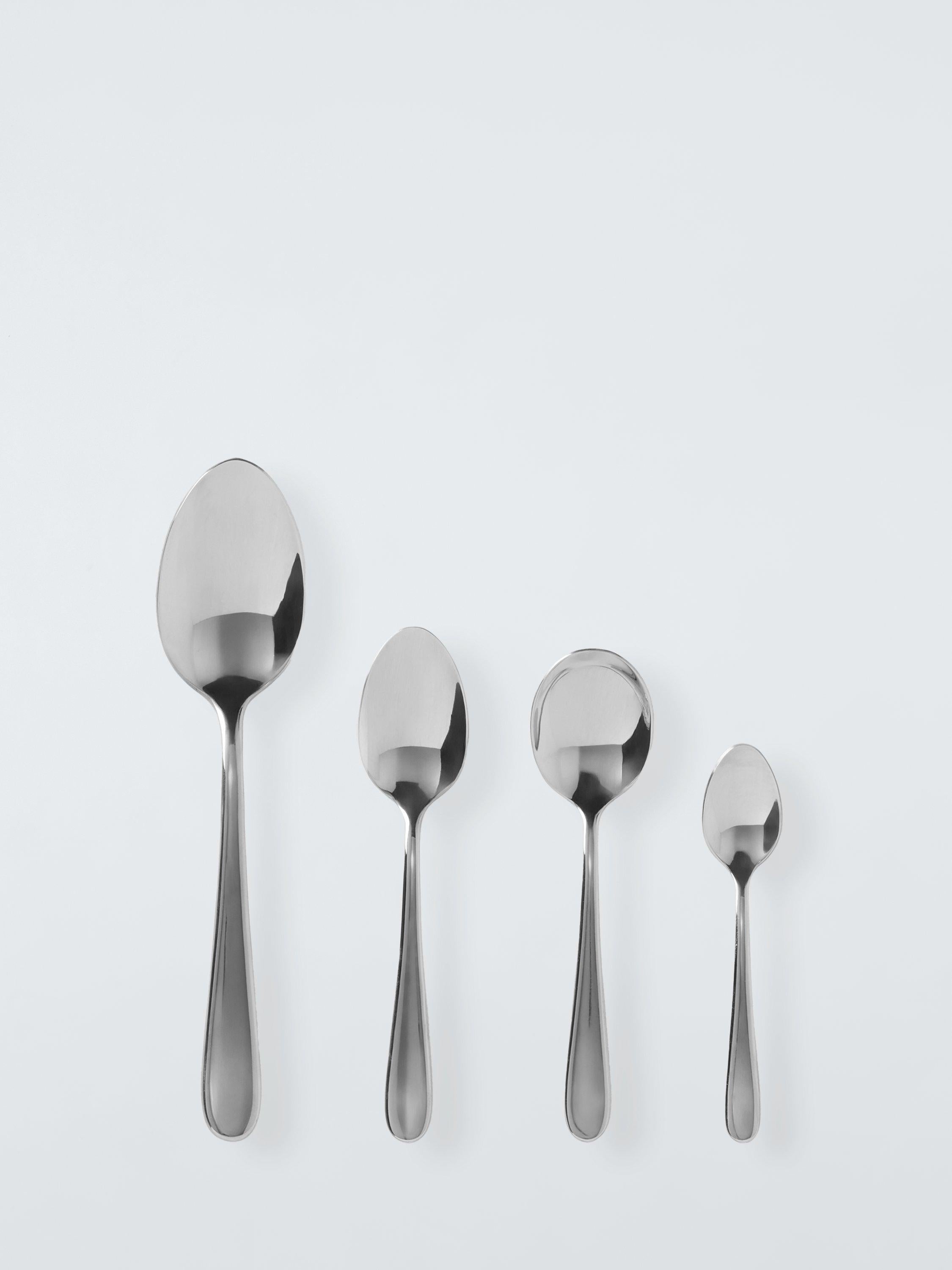 John Lewis Luna stainless steel cutlery set 44 piece, UK version