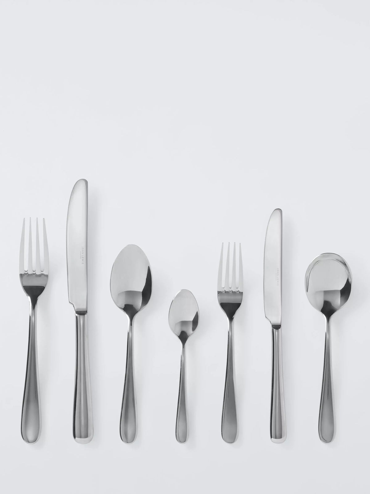 John Lewis Luna stainless steel cutlery set 56 pieces, imported from the UK