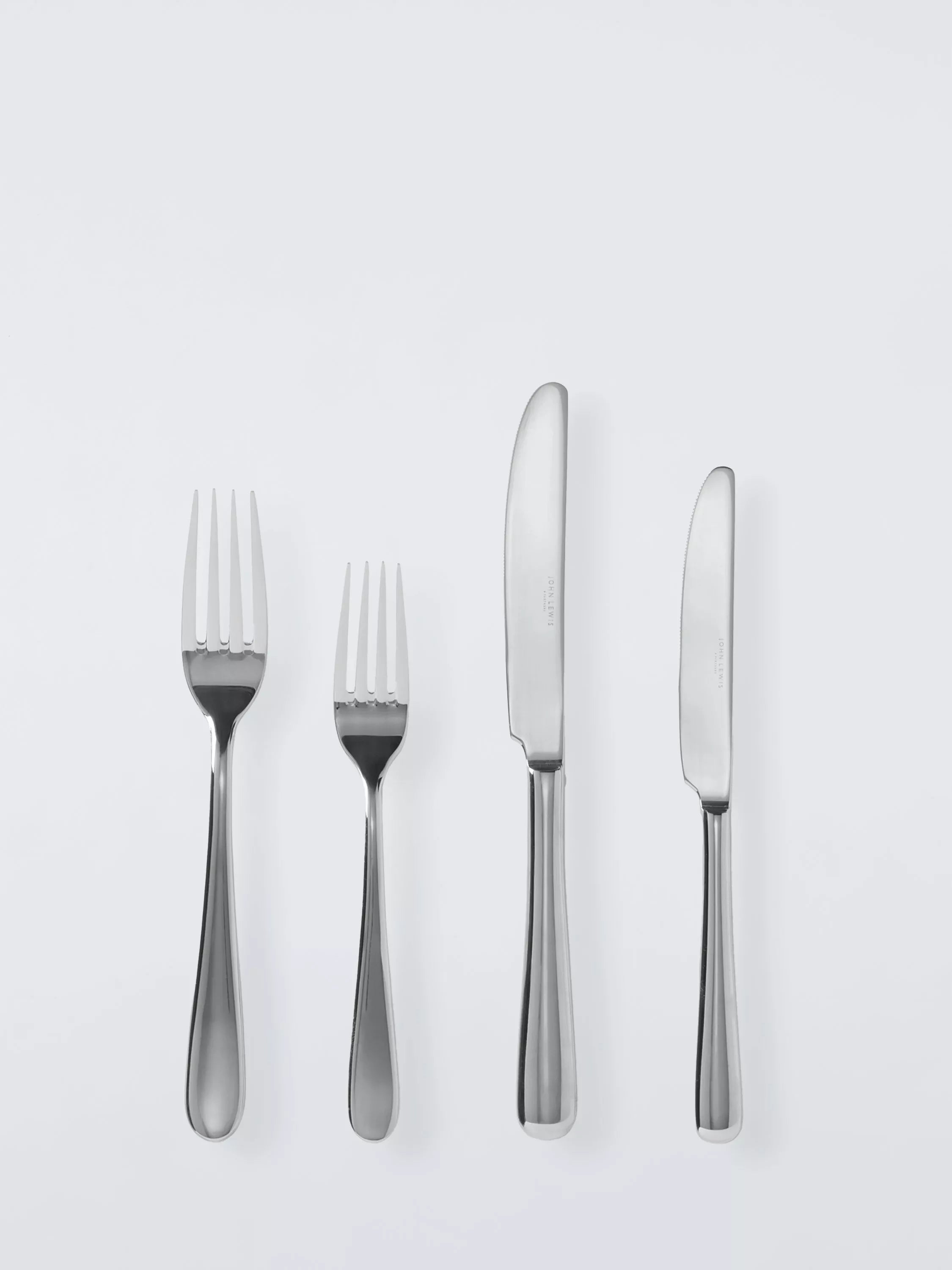 John Lewis Luna stainless steel cutlery set 56 pieces, imported from the UK