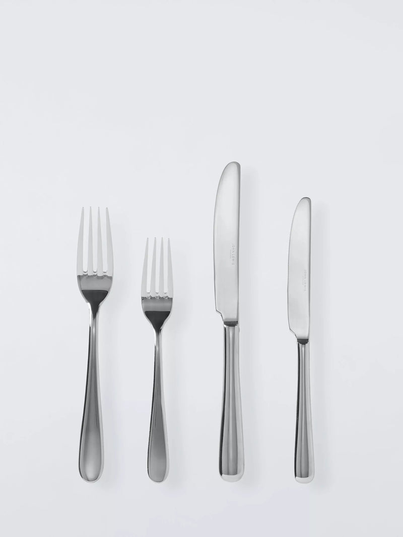 John Lewis Luna stainless steel cutlery set 56 pieces, imported from the UK