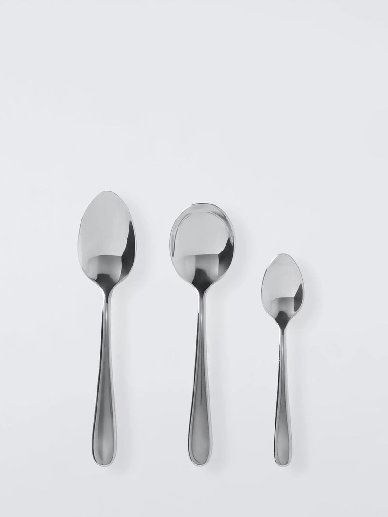 John Lewis Luna stainless steel cutlery set 56 pieces, imported from the UK