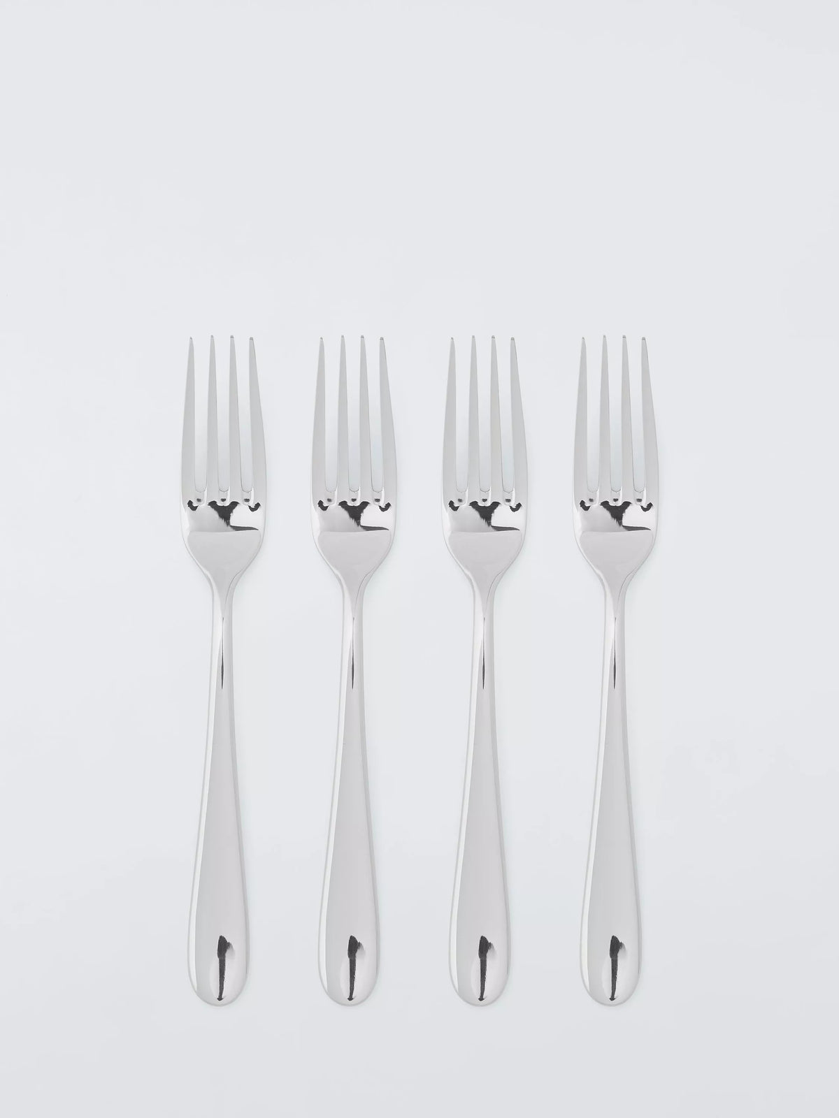 John Lewis Luna stainless steel dessert forks set of 4 (British brand)