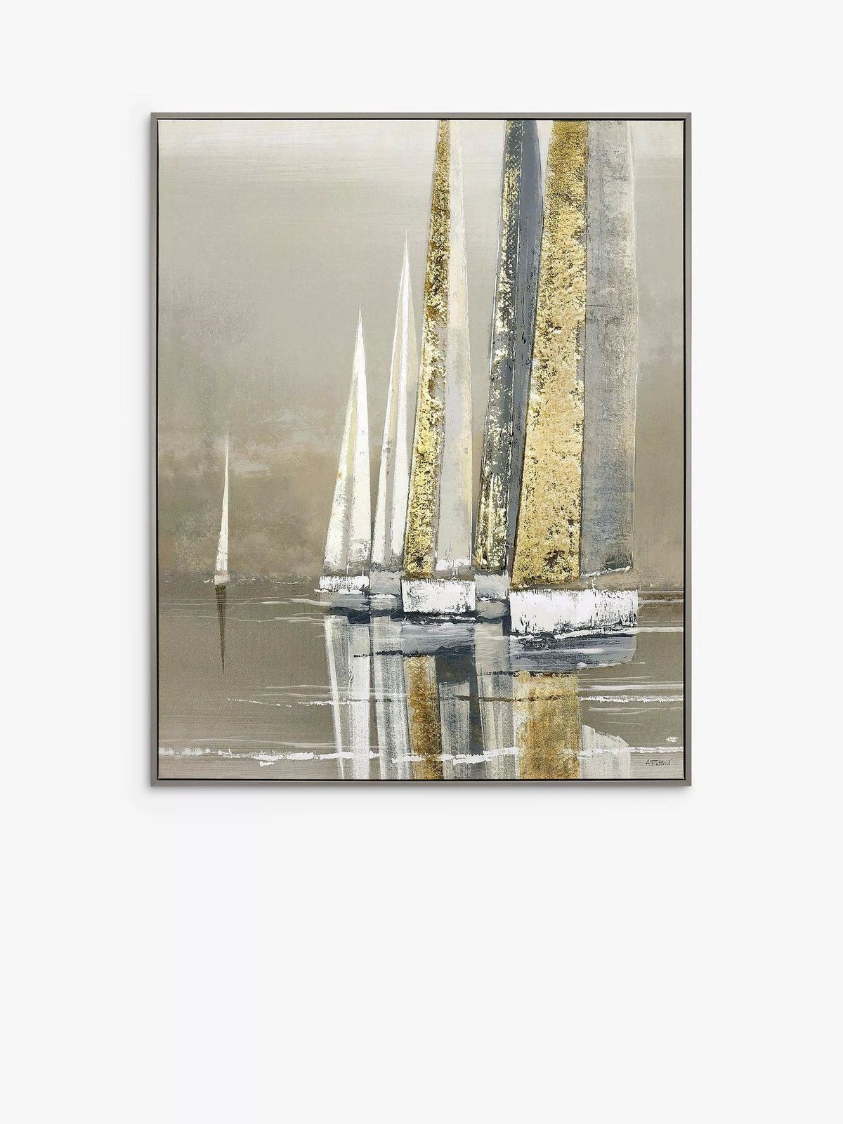 Art Marketing Golden Sails framed canvas 102.5x82.5cm - British product