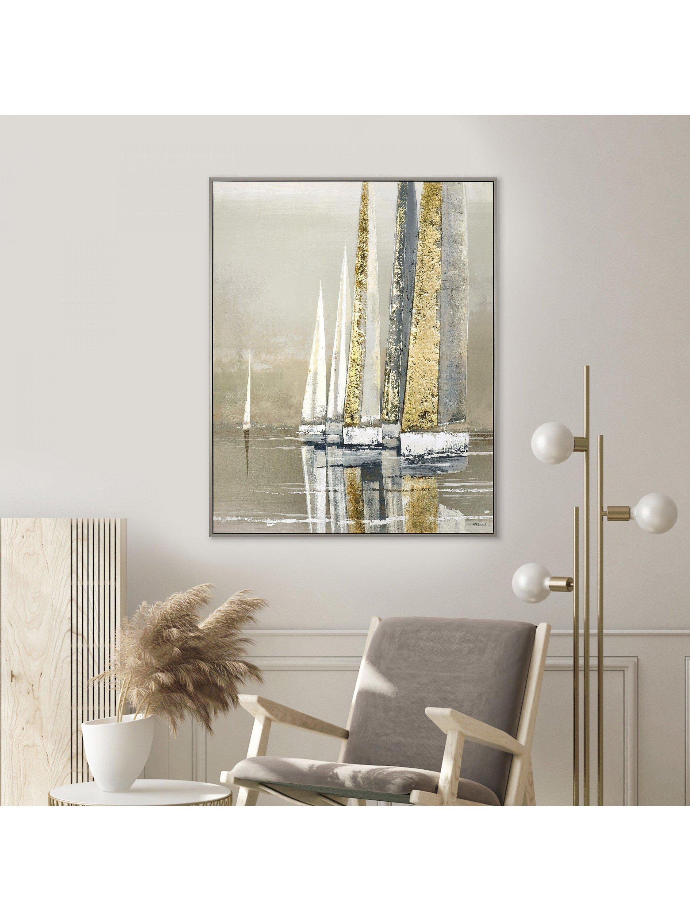 Art Marketing Golden Sails framed canvas 102.5x82.5cm - British product