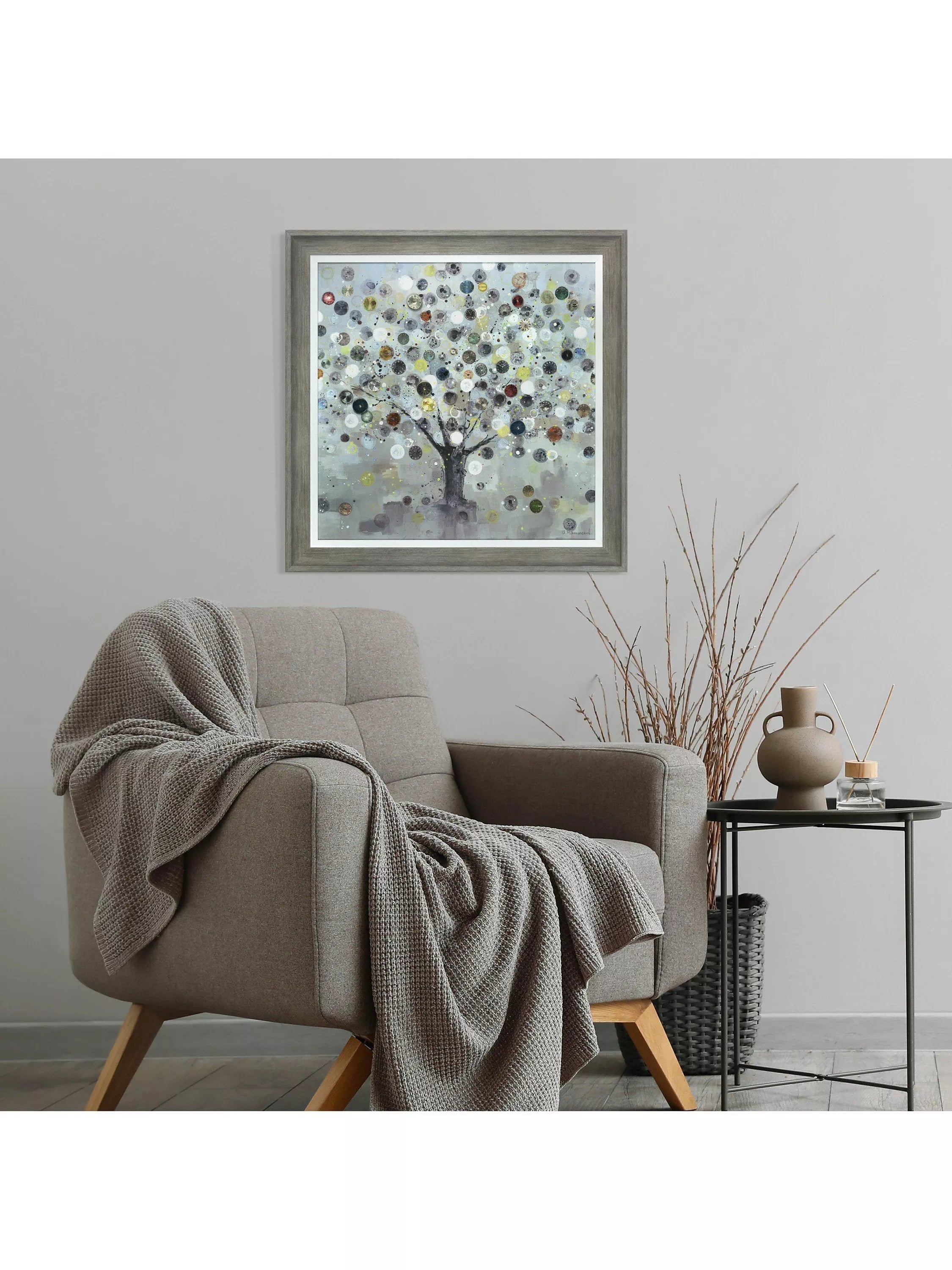 Art Marketing Watch Tree canvas print 60x60cm, imported from the UK