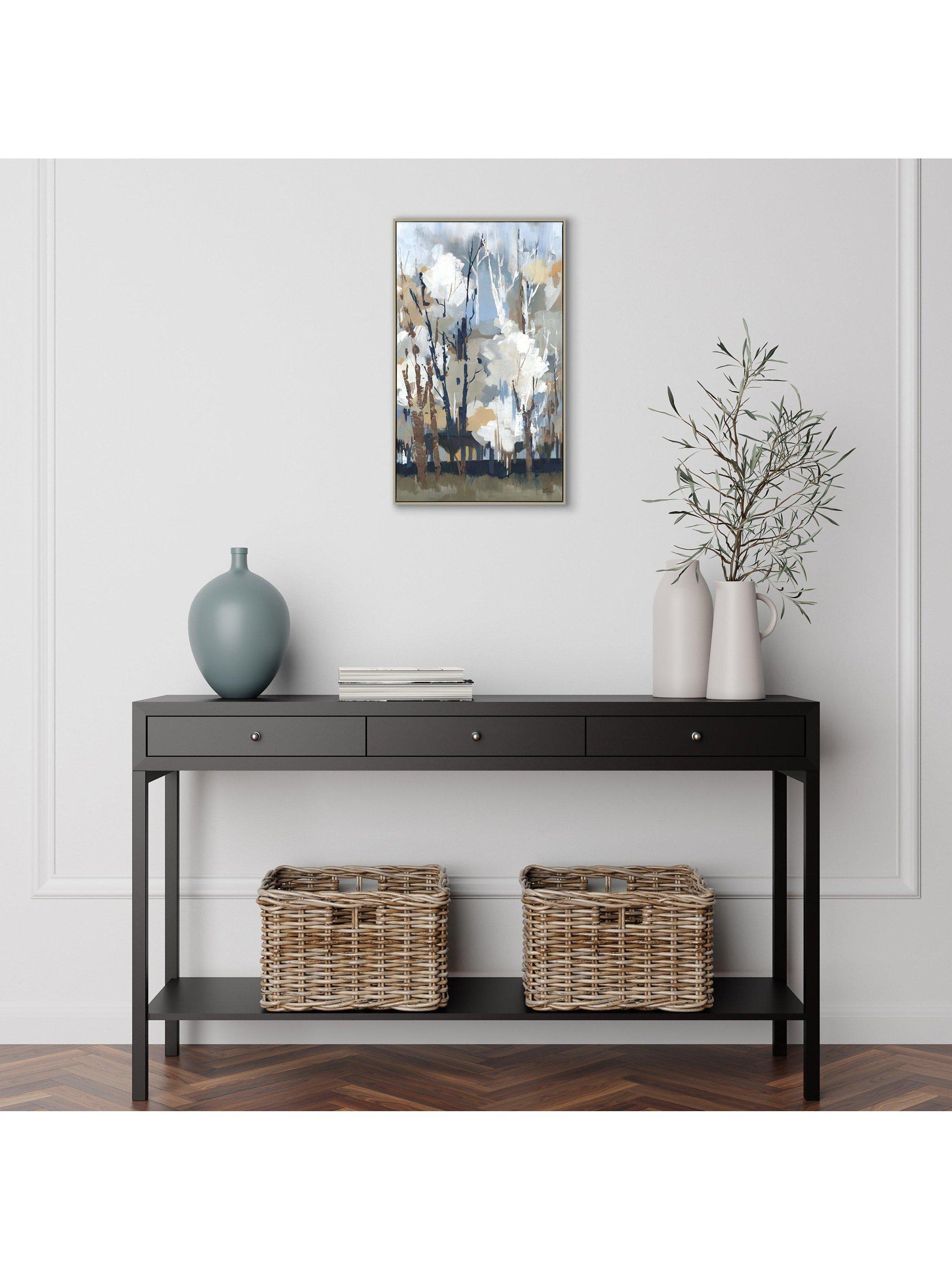 Art Marketing Silversong Birch framed canvas print 67x40cm, UK version