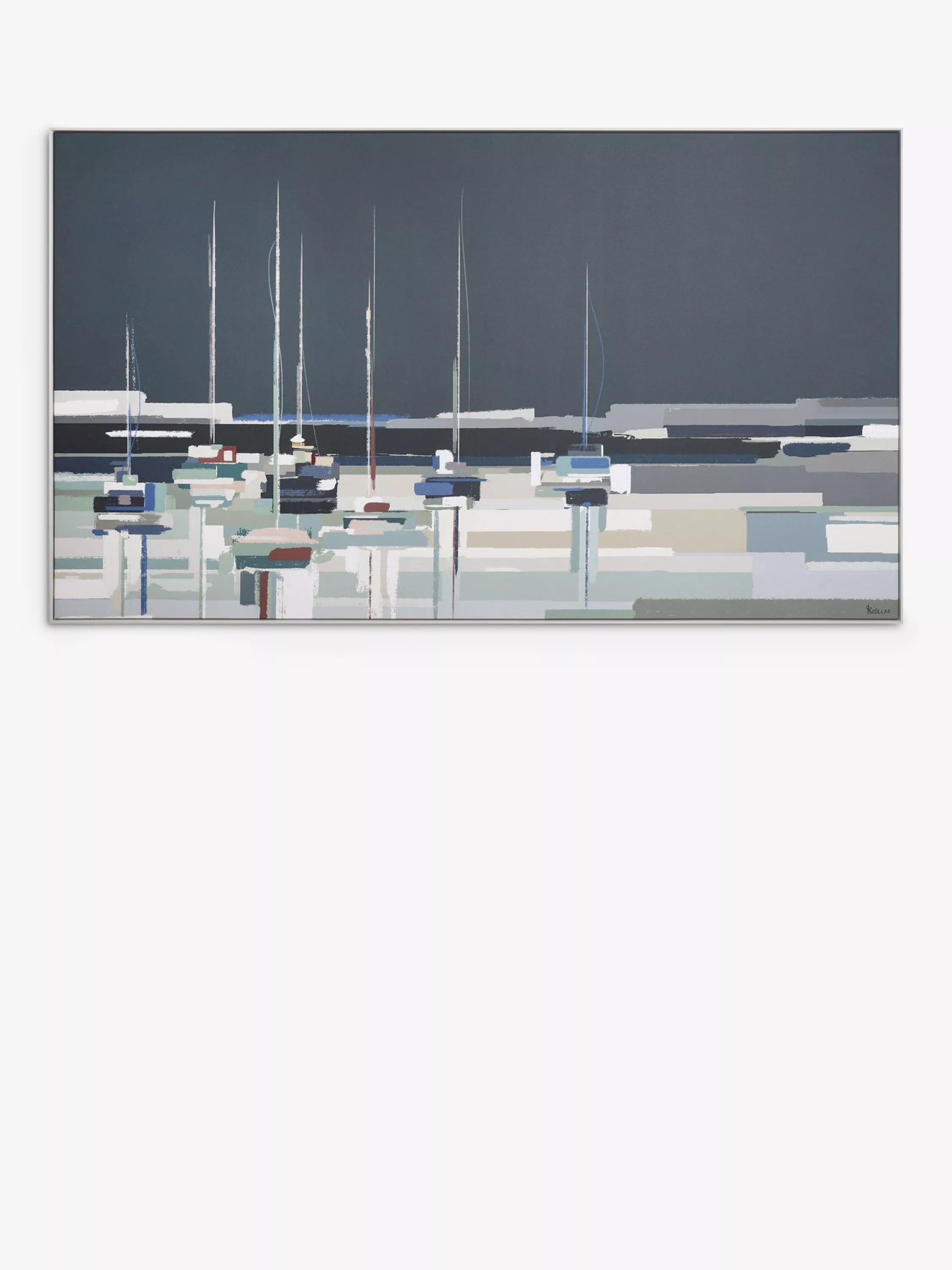 John Lewis Sabrina Roscino framed canvas Side by Side 82x142cm, imported from the UK