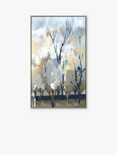 John Lewis Art Marketing 'Silver Birch Blues' Framed Canvas Print, 67 x 40cm- Buy online at McGrocer