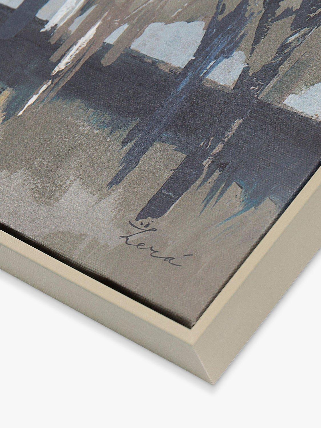 John Lewis Silver Birch Blues framed canvas 67x40cm, imported from the UK