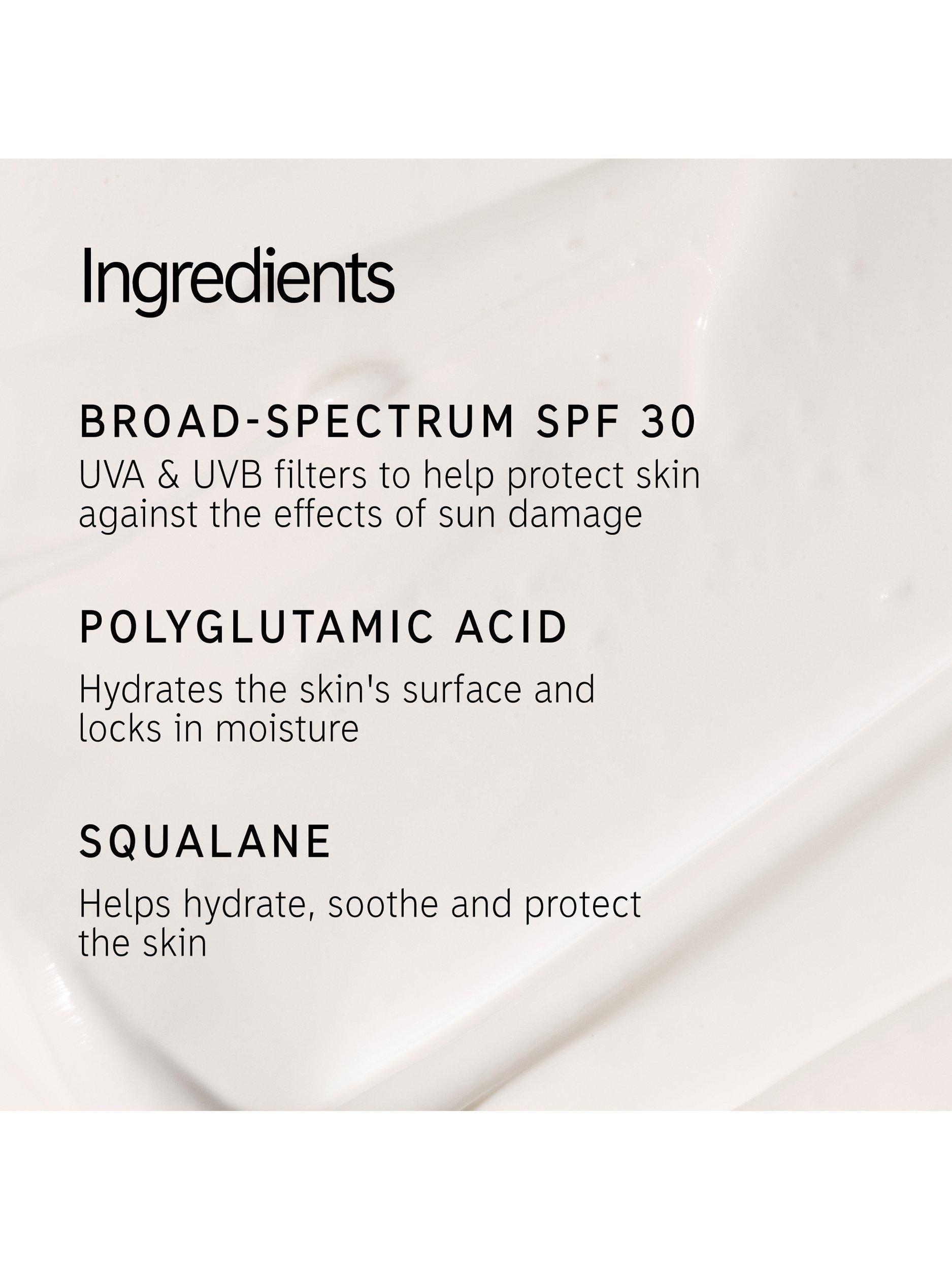 The INKEY List Polyglutamic Acid Dewy Sunscreen SPF30 50ml (British brand)