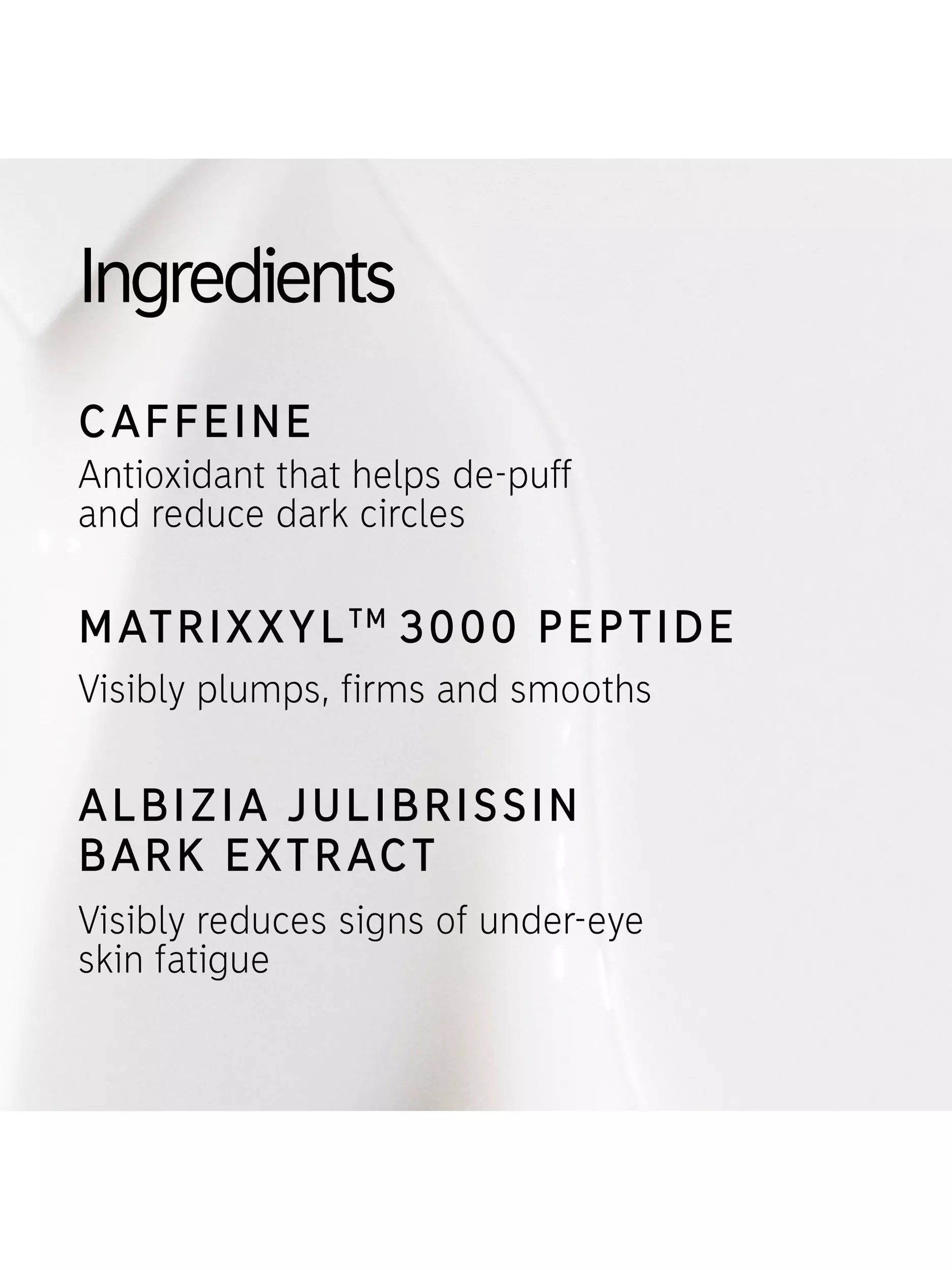 The INKEY List Caffeine Eye Cream 15ml, imported from the UK