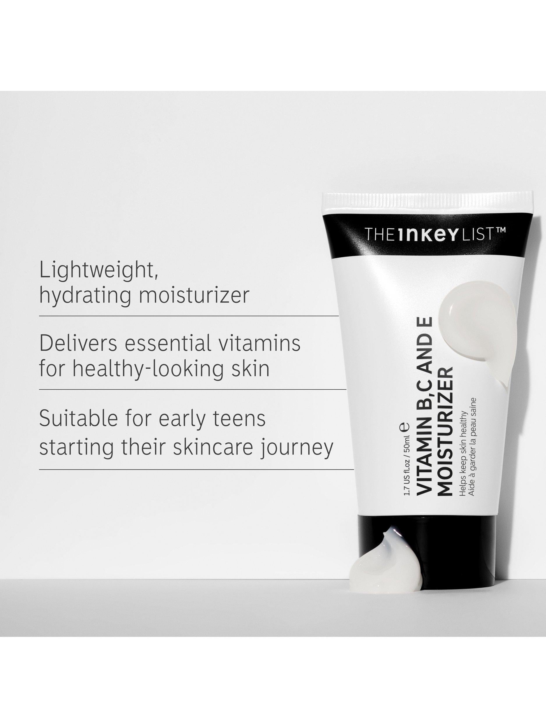 L'hydratant The INKEY List vitamine B C E 50ml, importé du Royaume-Uni