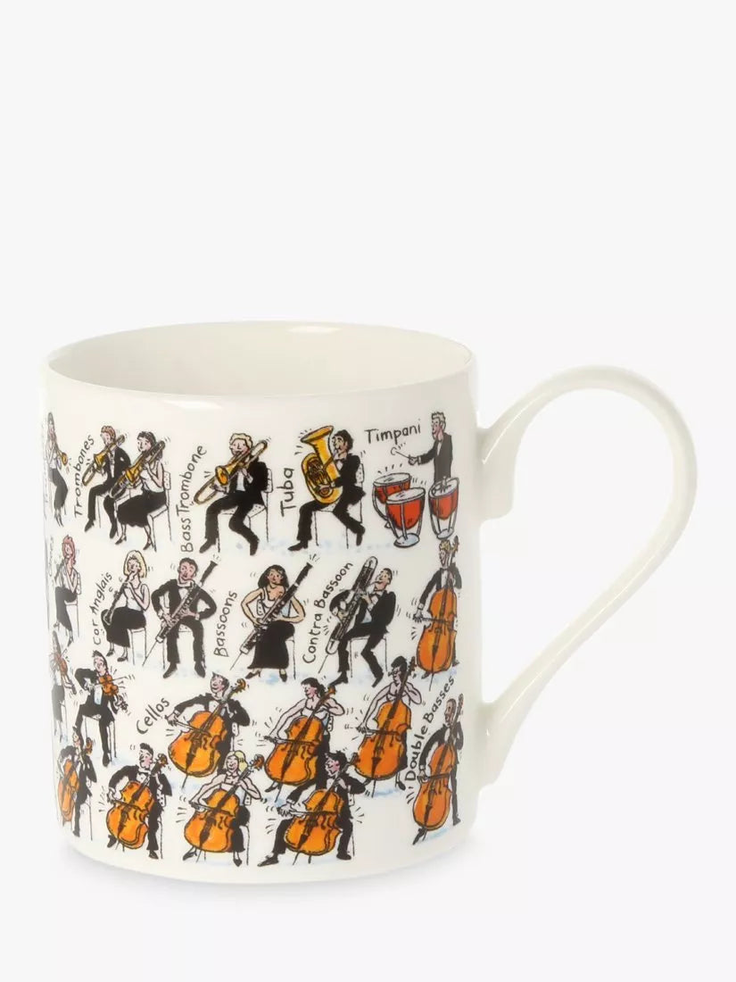 McLaggan Smith orchestra bone china mug 350ml (British brand)