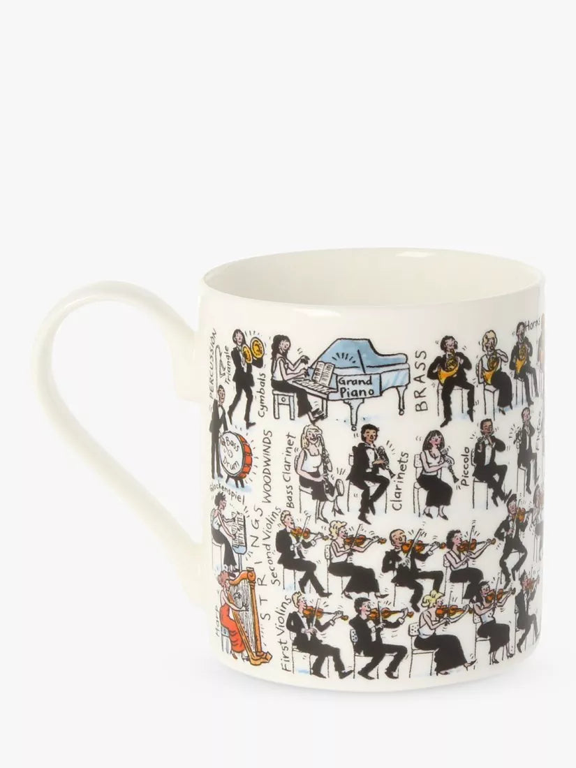 McLaggan Smith orchestra bone china mug 350ml (British brand)