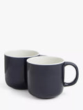 John Lewis Puritan Stoneware Mugs, Set of 2, 375ml