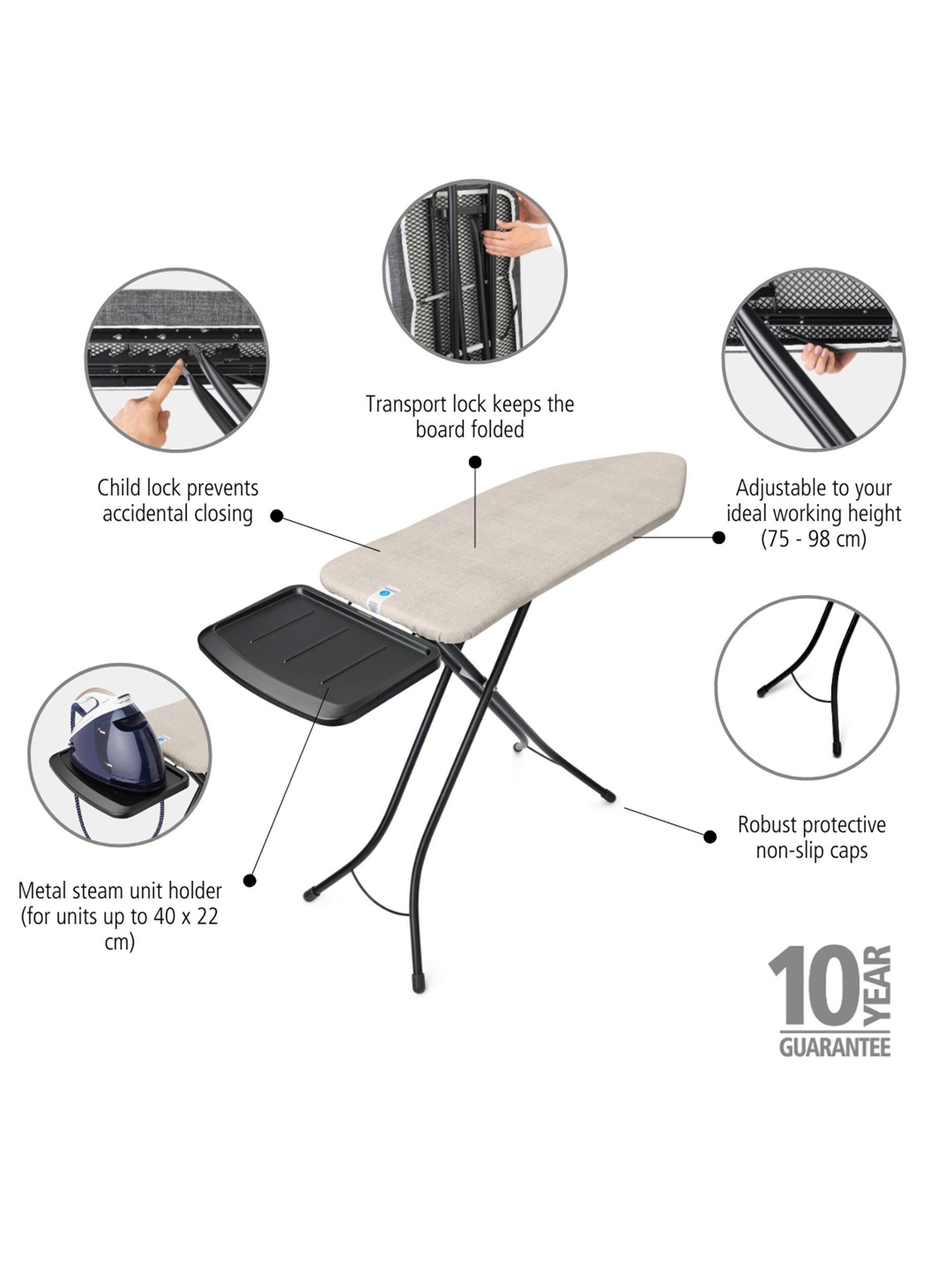 Brabantia ironing board C 124x45cm denim grey - British product