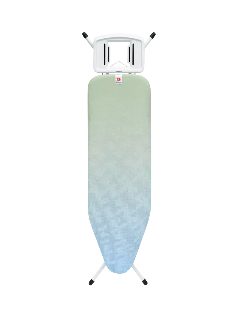 Brabantia ironing board B 124x38cm with steam iron rest, UK version