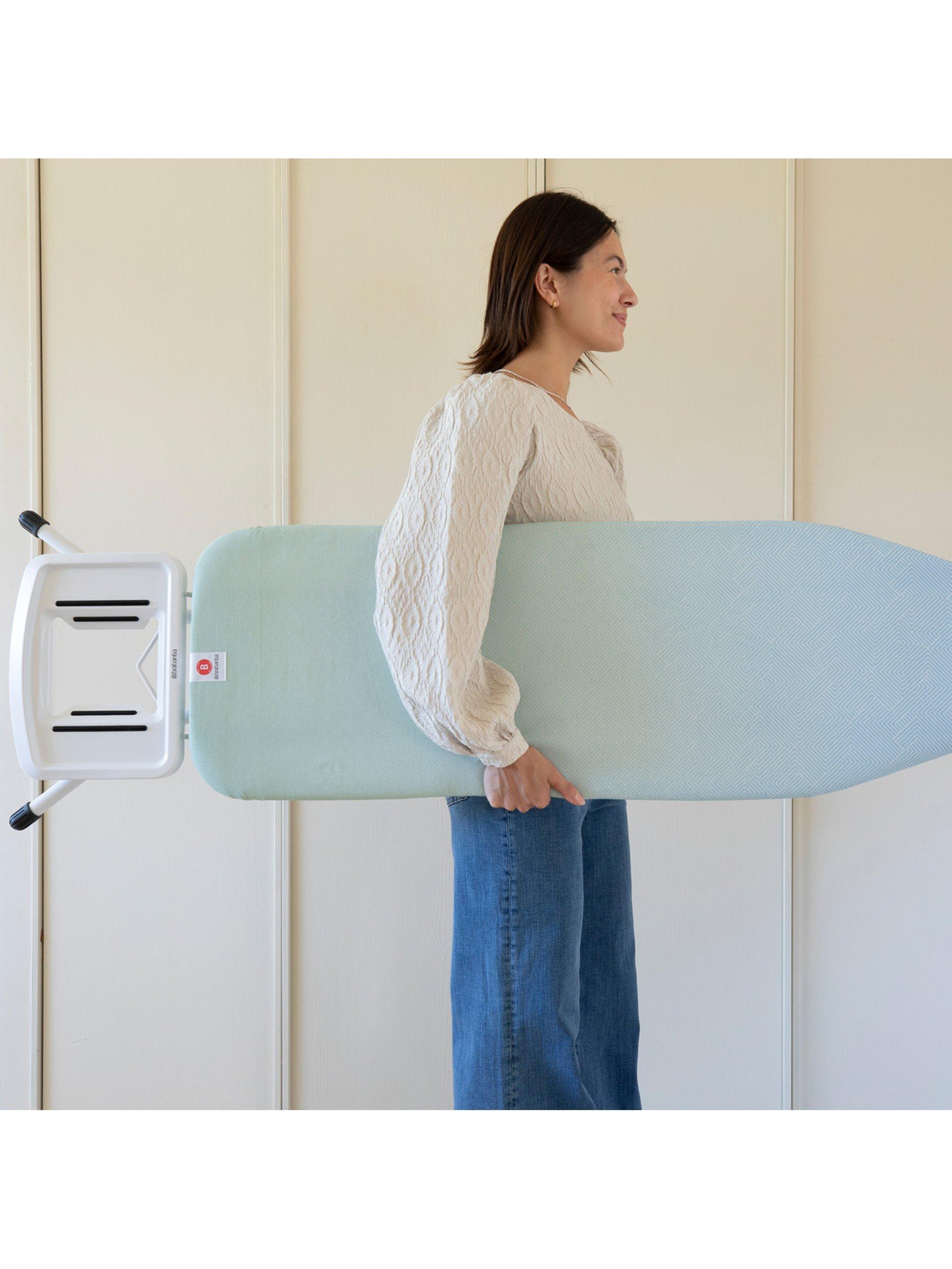 Brabantia ironing board B 124x38cm with steam iron rest, UK version