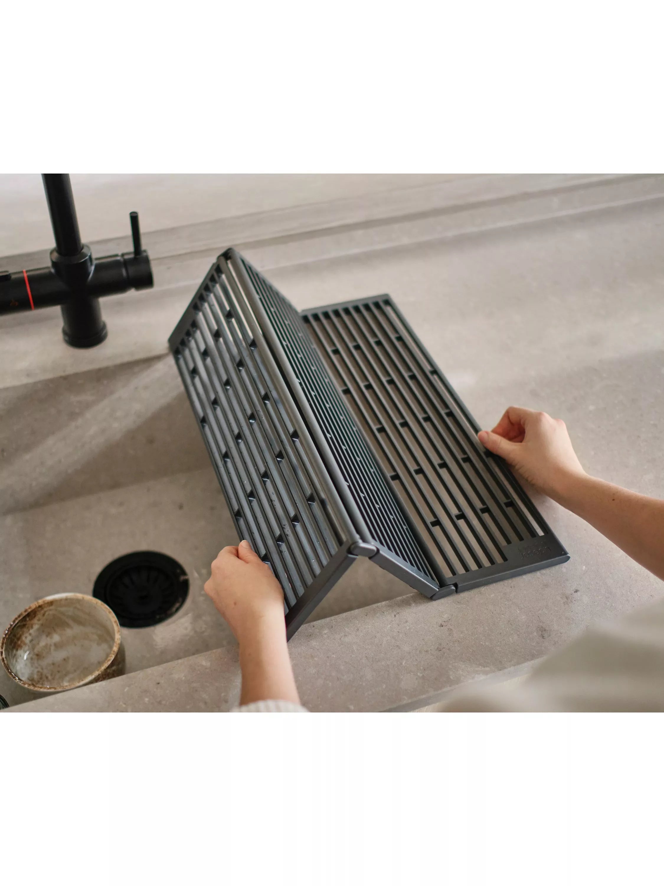 Joseph Joseph Platform FoldUp Sink Drainer Grey, UK version