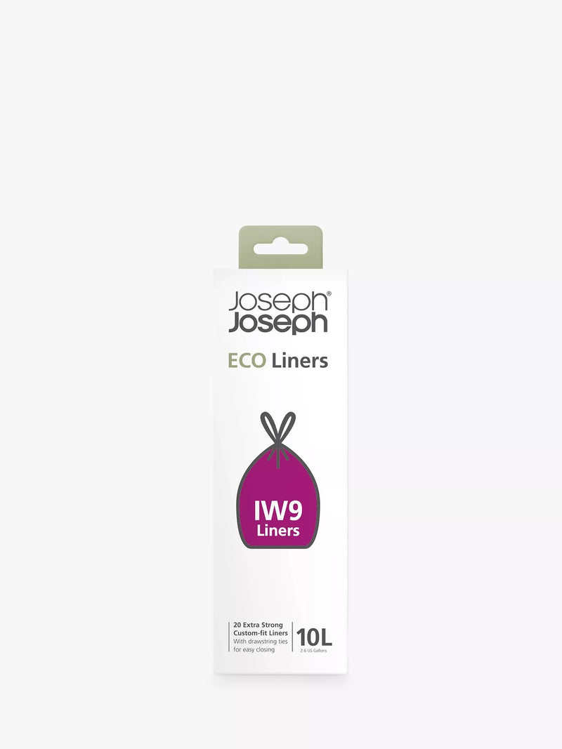 Joseph Joseph eco bin liners 10L pack of 20, imported from the UK