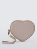 John Lewis Leather Heart Zip Around Purse