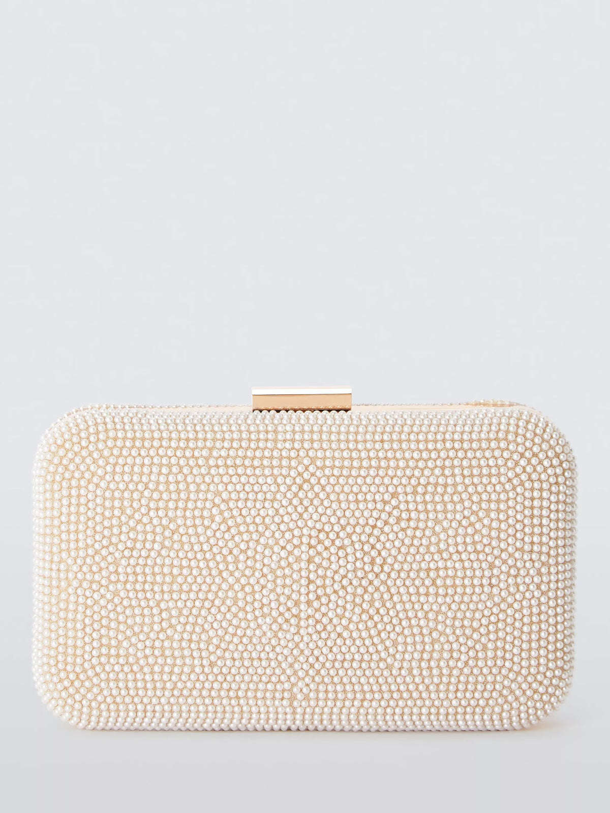 John Lewis Stella clutch bag with pearl beads - British product