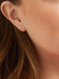 Boucles d'oreilles clous cœur plein Verona d'Auree 3mm, importées du Royaume-Uni
