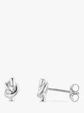 Boucles d'oreilles clous nœud nautique en argent sterling Auree, version britannique